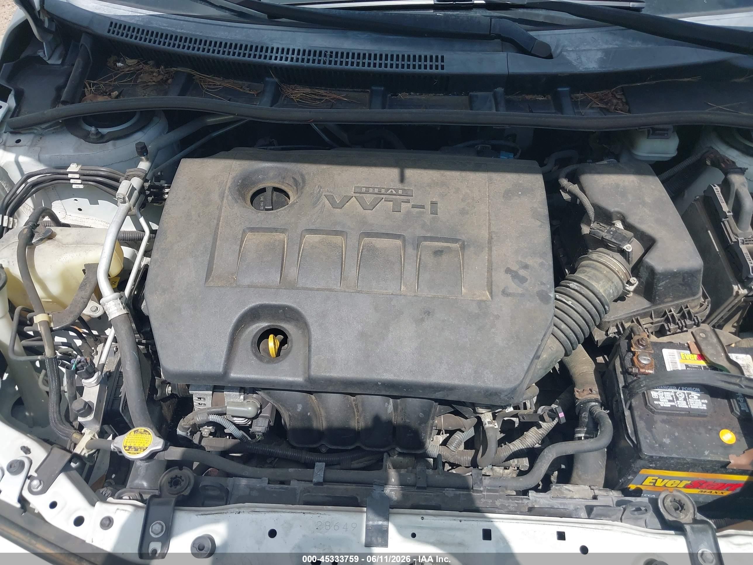 2012 Toyota Corolla Le Белый vin: 5YFBU4EE6CP029540