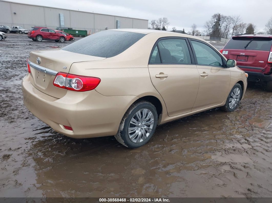 2012 Toyota Corolla Le Gold vin: 5YFBU4EE6CP029974