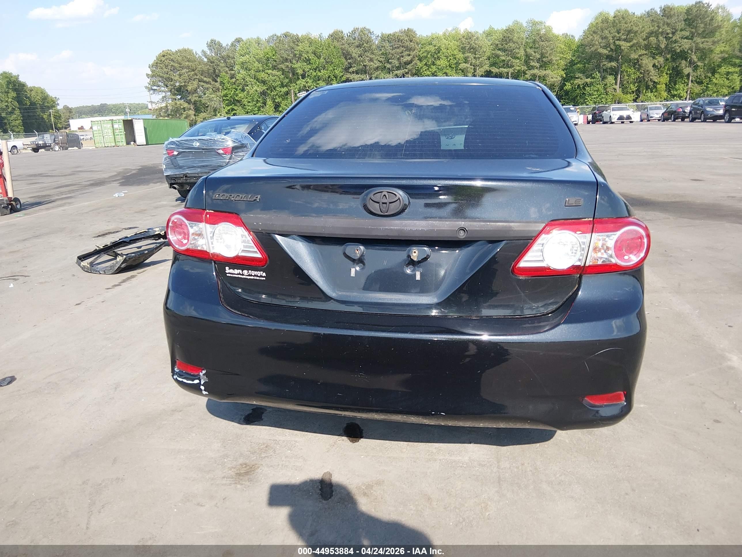 2012 Toyota Corolla Le Black vin: 5YFBU4EE6CP045236