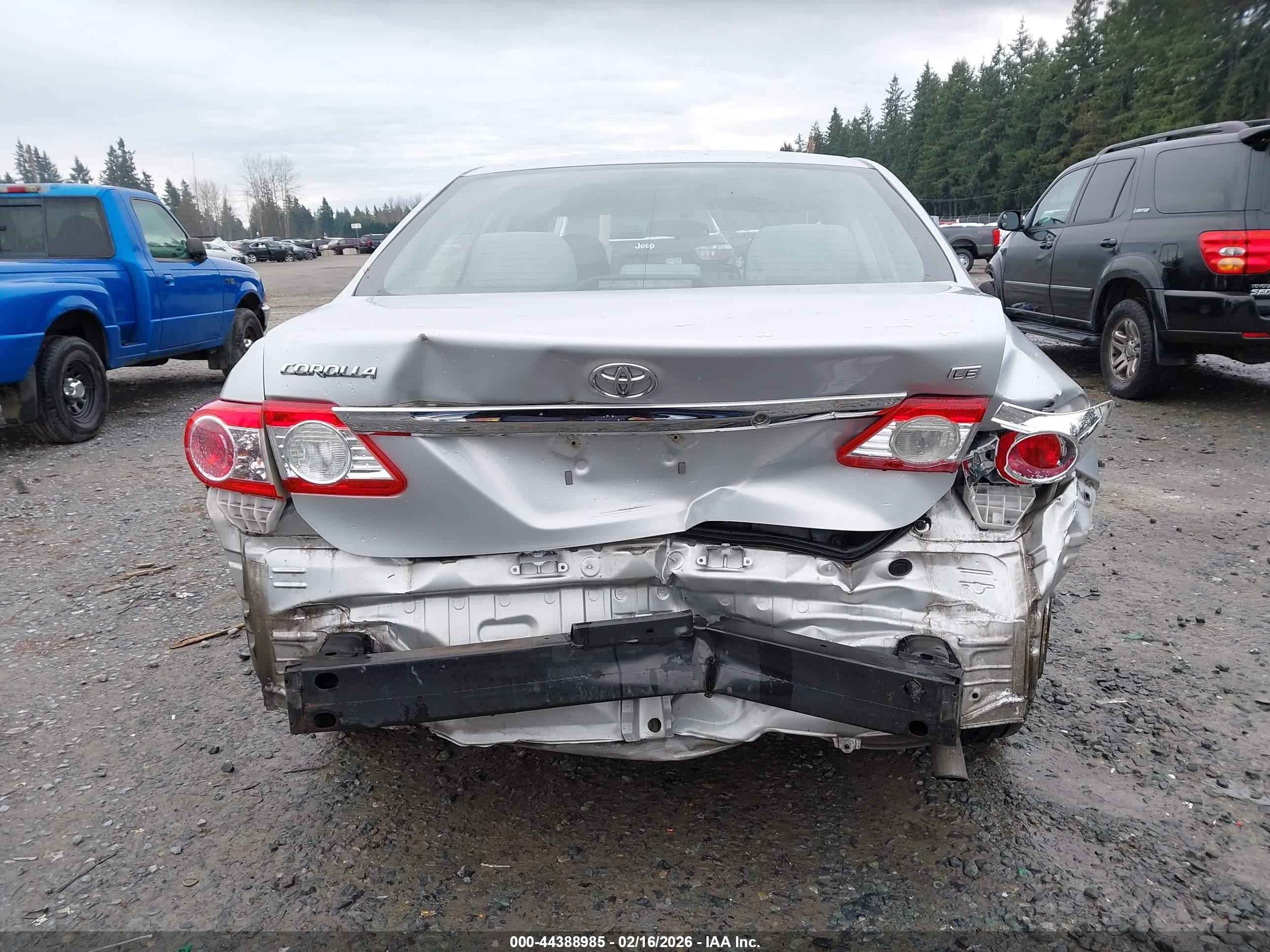 2012 Toyota Corolla Le Silver vin: 5YFBU4EE6CP047729