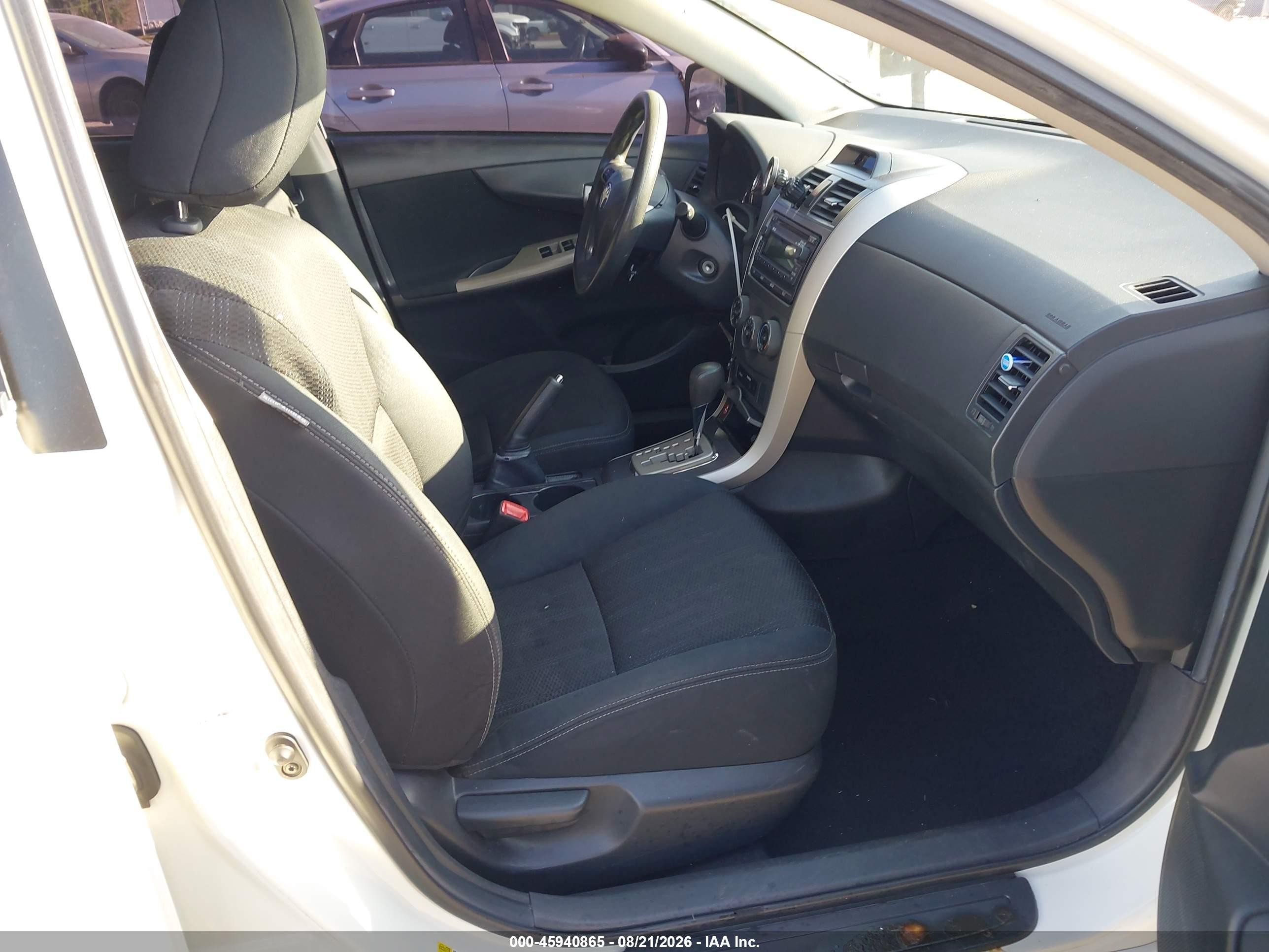 2012 Toyota Corolla S White vin: 5YFBU4EE6CP057726
