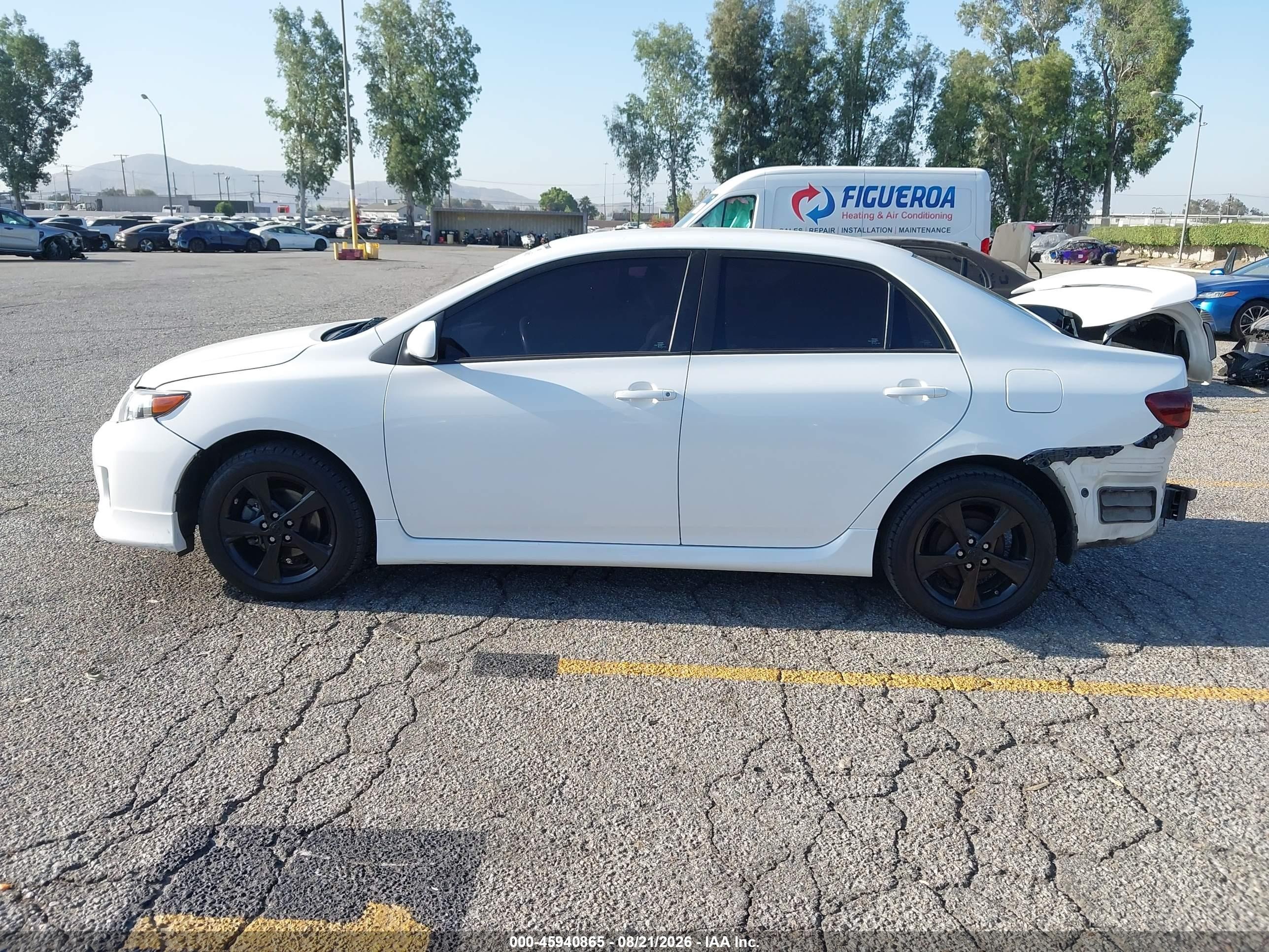 2012 Toyota Corolla S White vin: 5YFBU4EE6CP057726