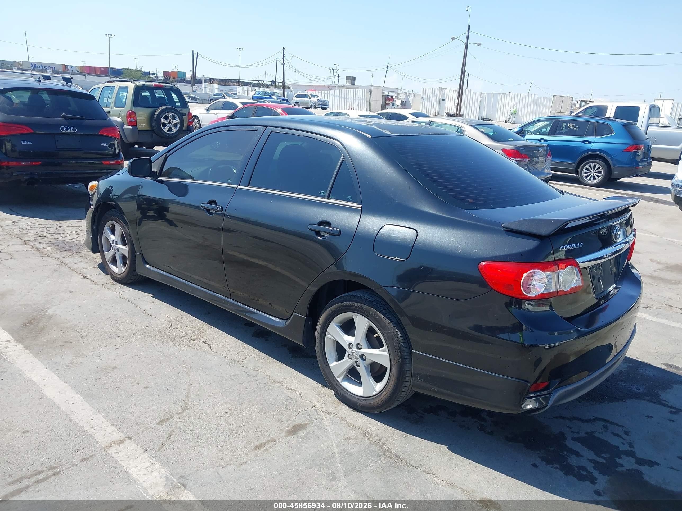 2012 Toyota Corolla S Black vin: 5YFBU4EE6CP068483