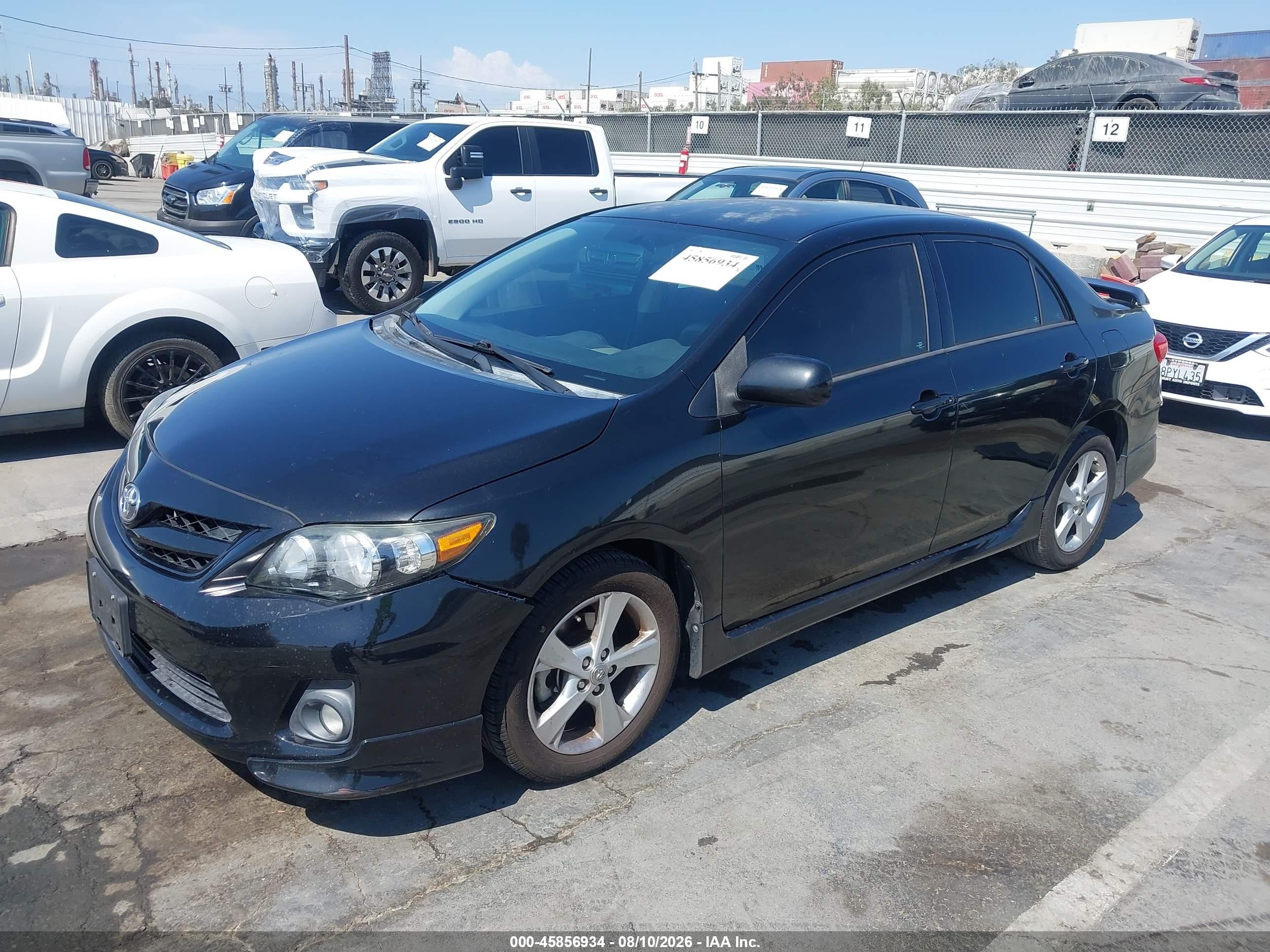 2012 Toyota Corolla S Black vin: 5YFBU4EE6CP068483