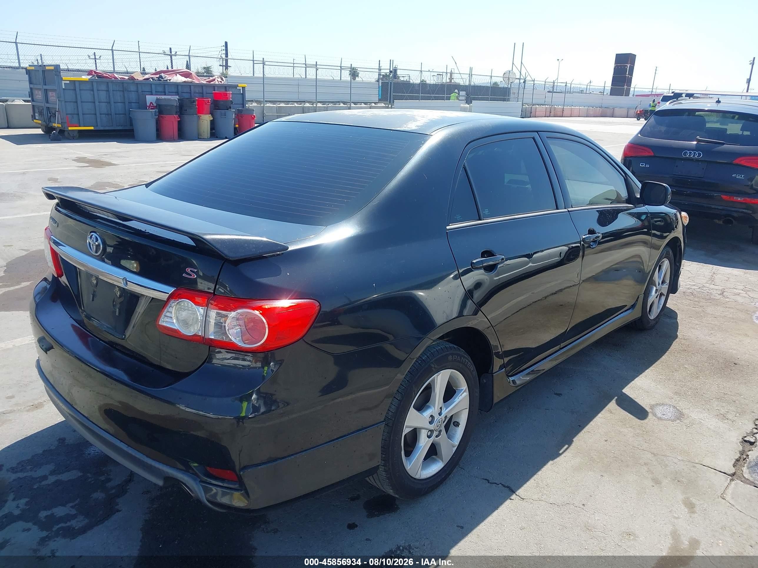 2012 Toyota Corolla S Black vin: 5YFBU4EE6CP068483