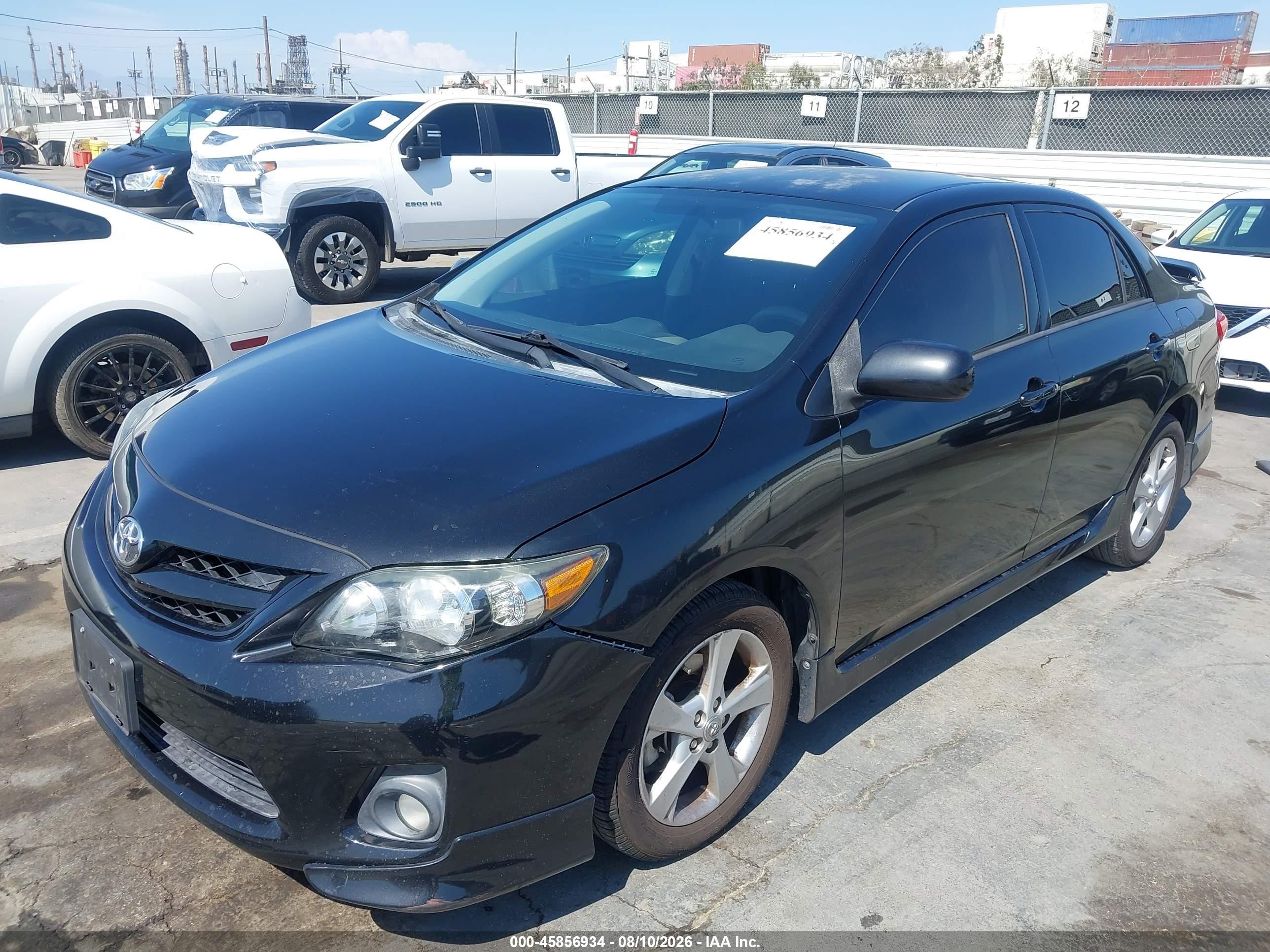 2012 Toyota Corolla S Black vin: 5YFBU4EE6CP068483