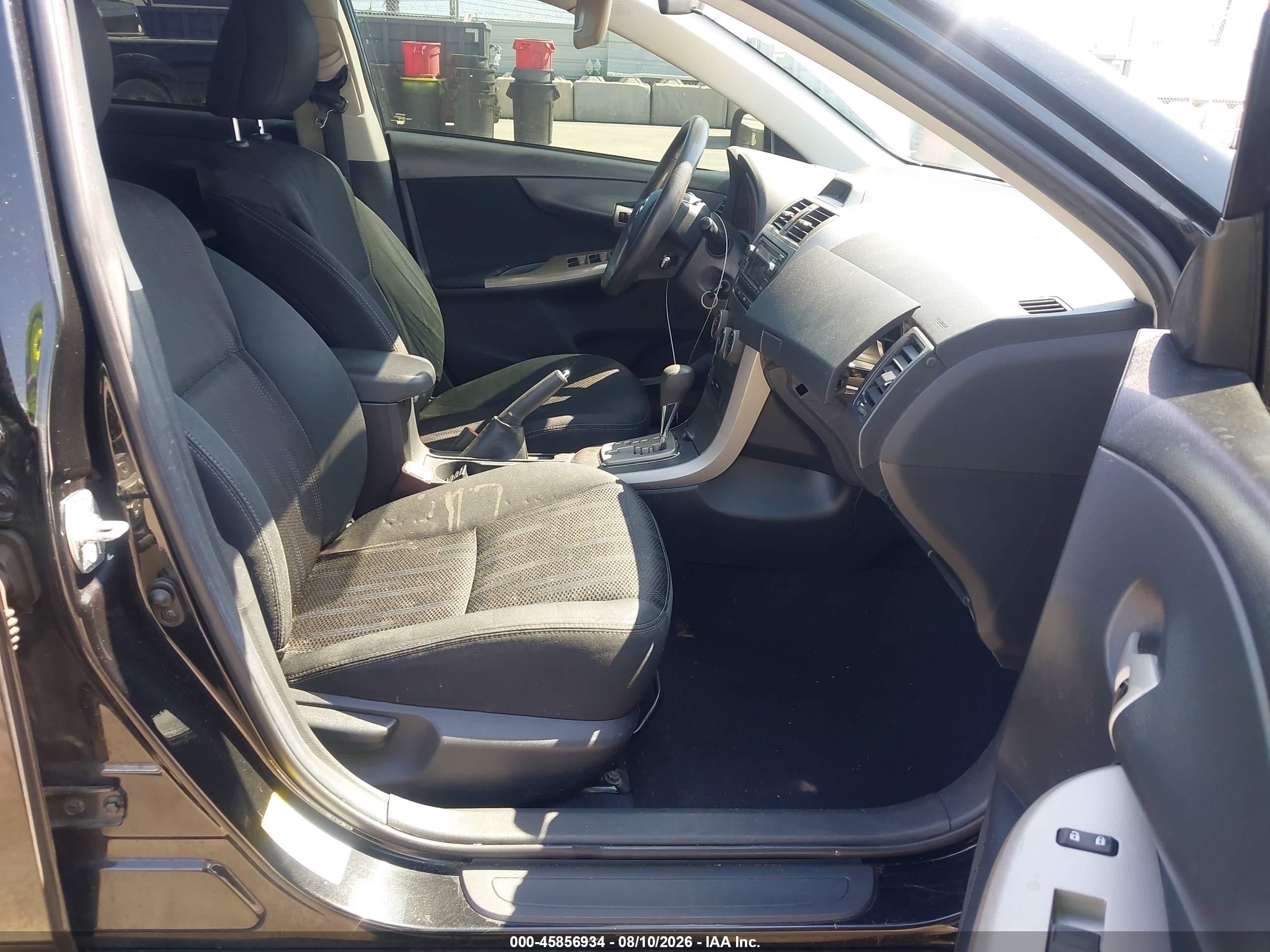 2012 Toyota Corolla S Black vin: 5YFBU4EE6CP068483