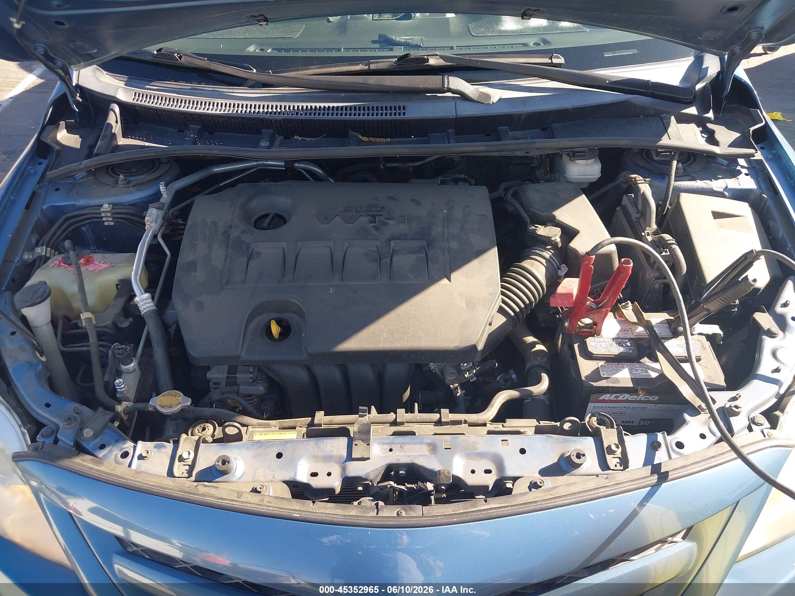 2012 Toyota Corolla Le Blue vin: 5YFBU4EE6CP069262