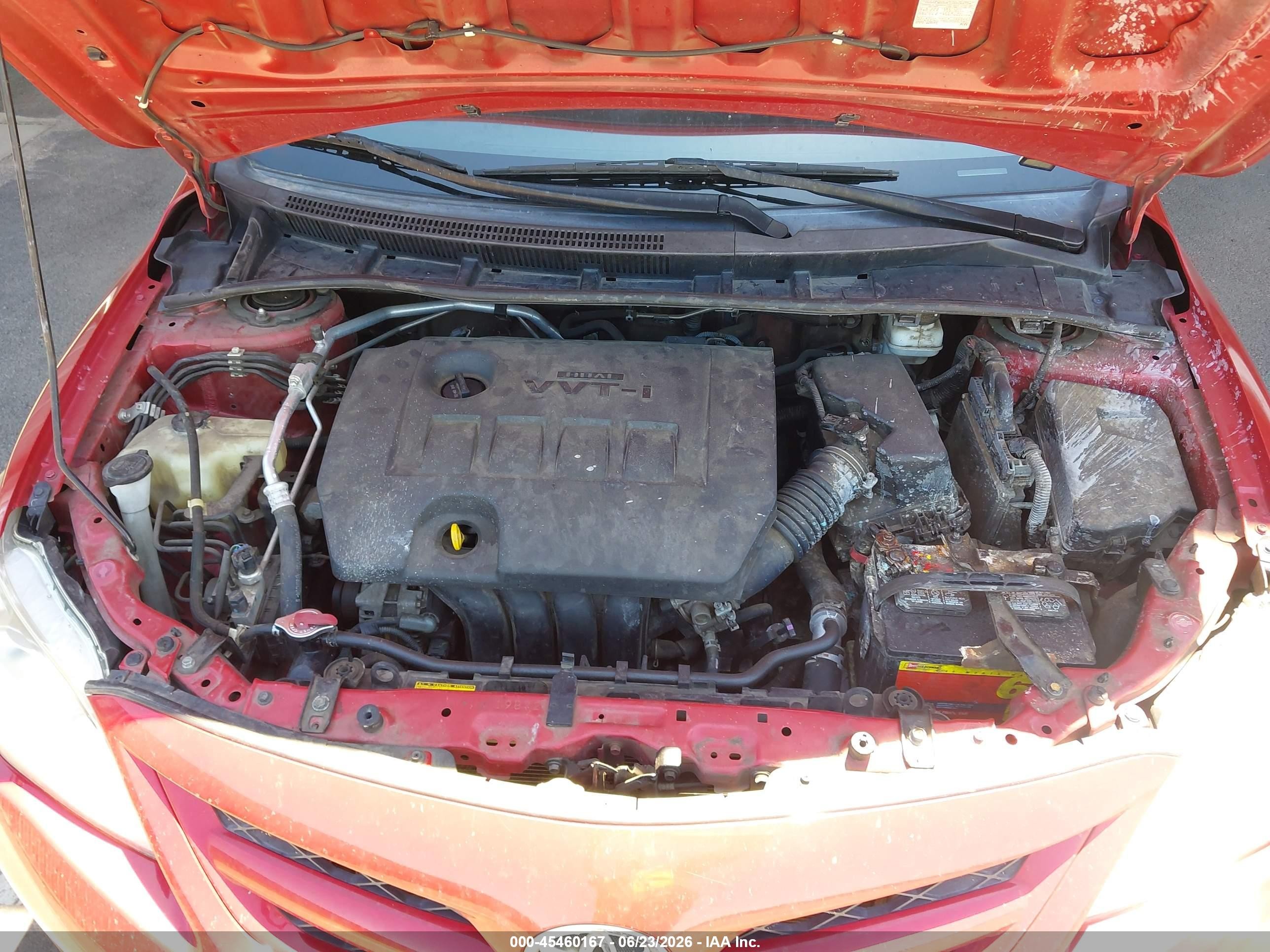 2012 Toyota Corolla Le Red vin: 5YFBU4EE6CP070752