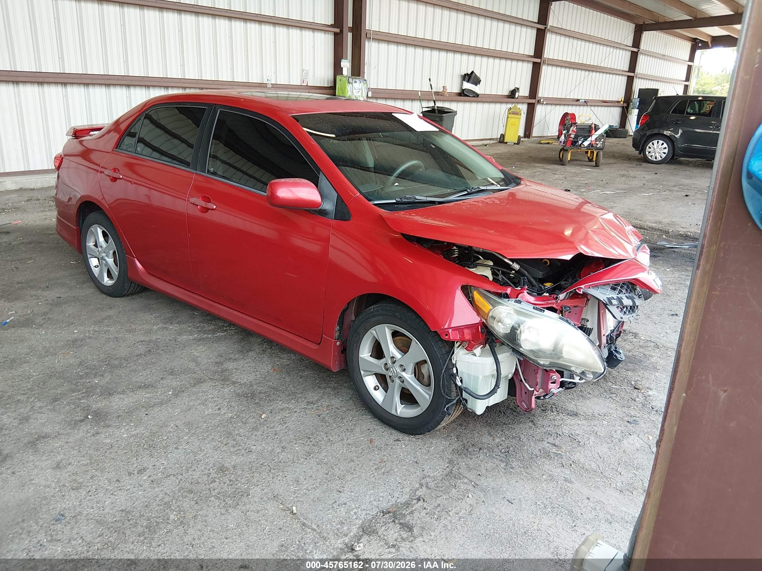 2012 Toyota Corolla S Red vin: 5YFBU4EE6CP071187