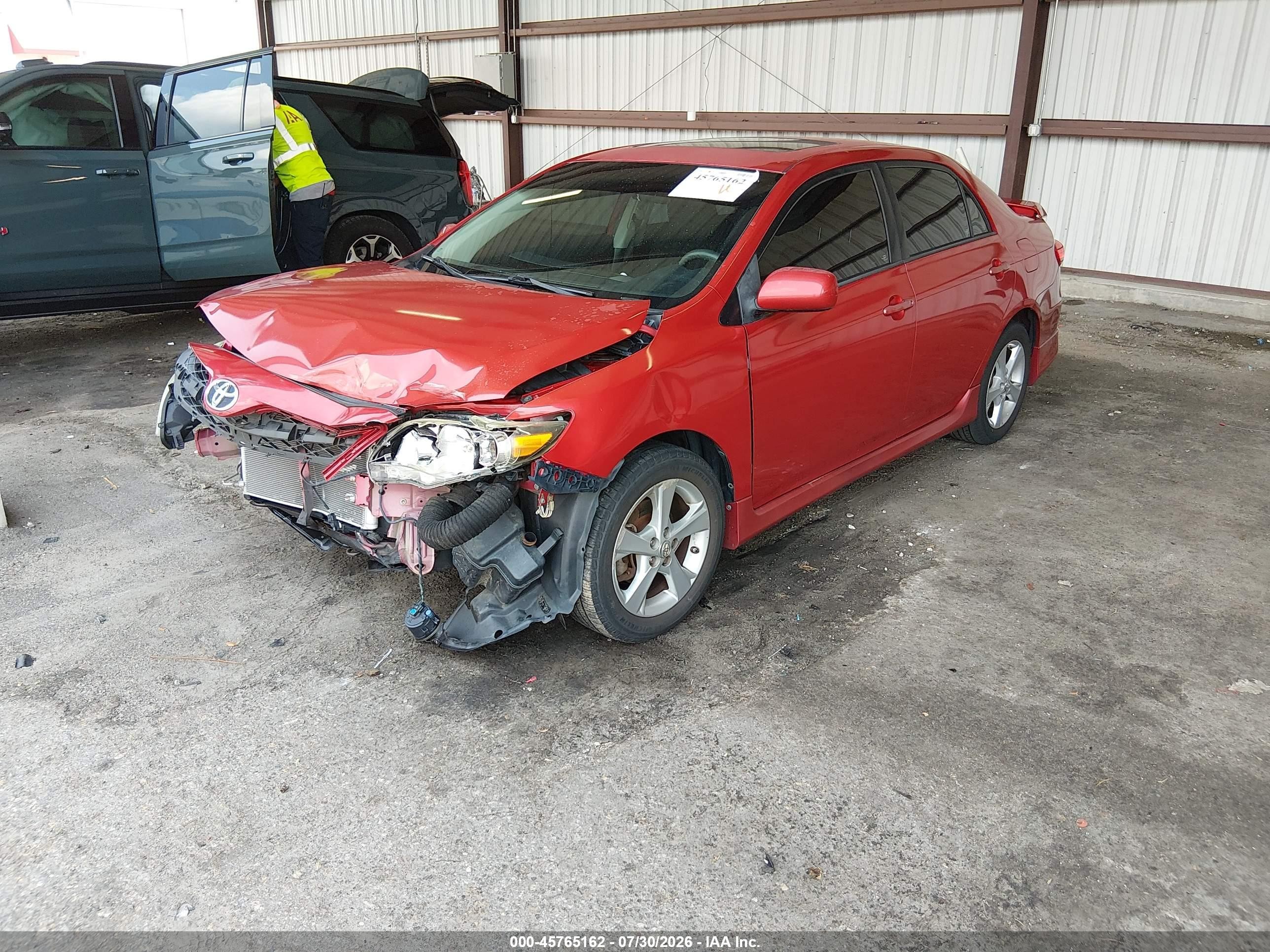 2012 Toyota Corolla S Red vin: 5YFBU4EE6CP071187