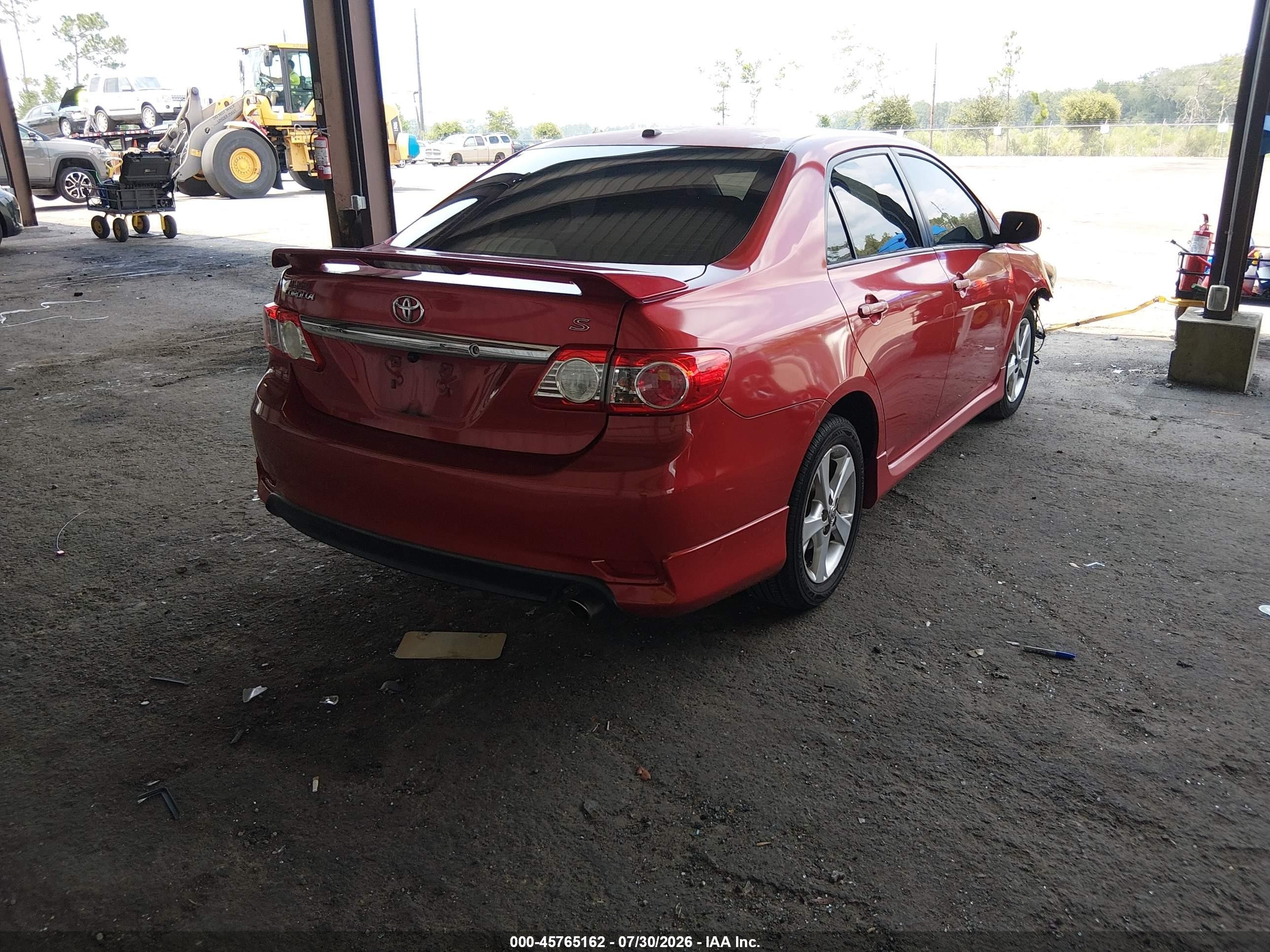 2012 Toyota Corolla S Red vin: 5YFBU4EE6CP071187