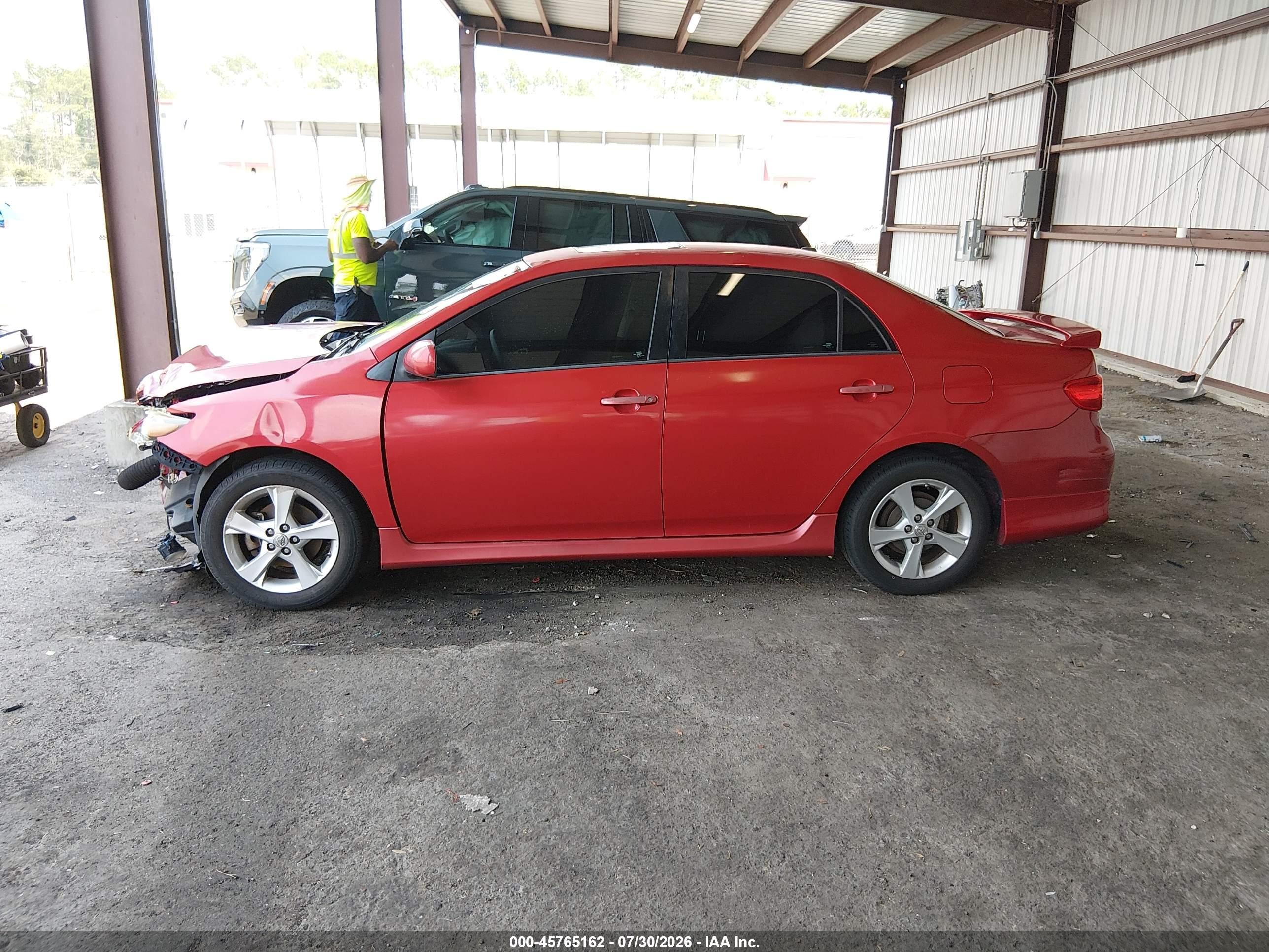 2012 Toyota Corolla S Red vin: 5YFBU4EE6CP071187