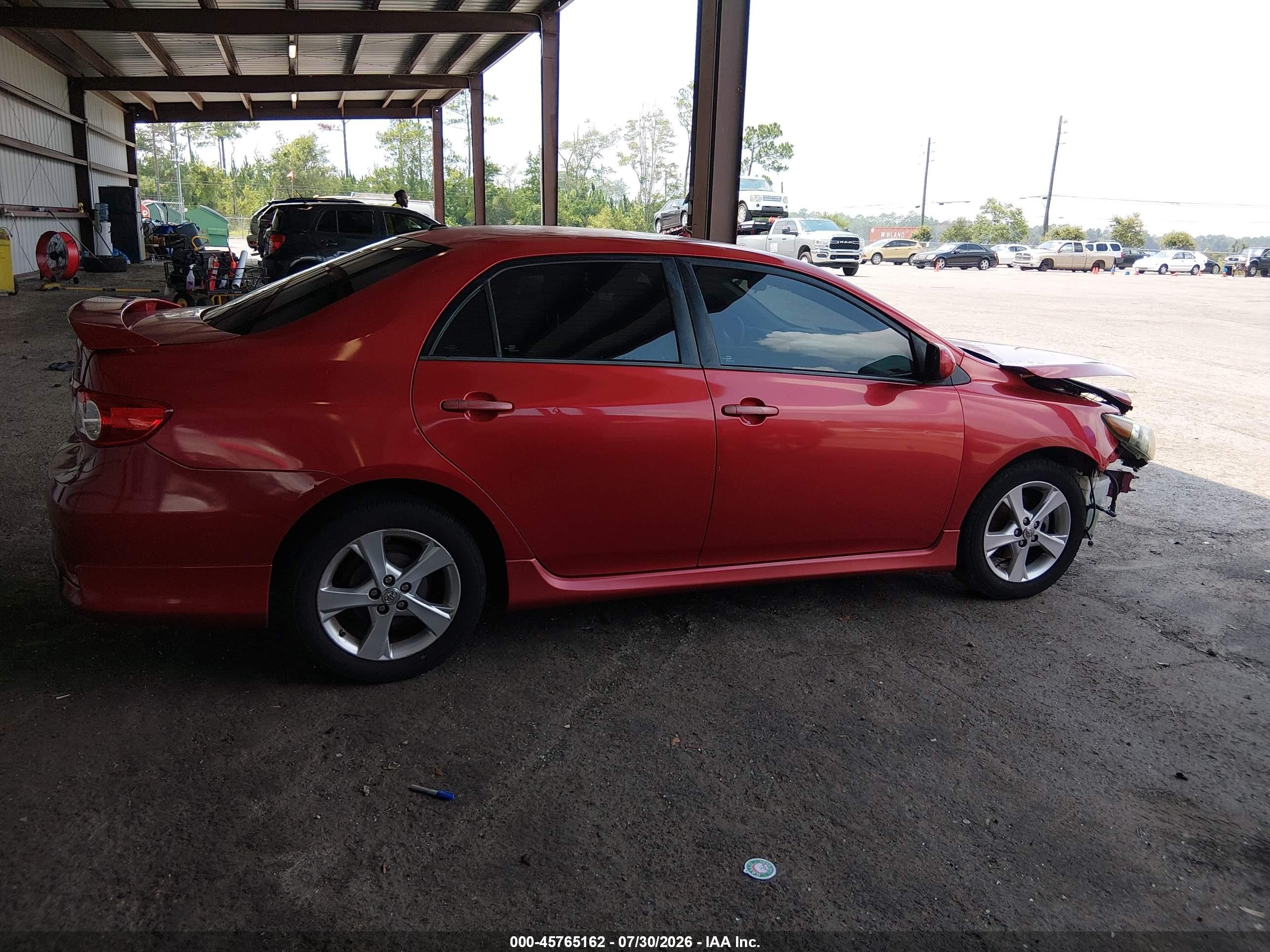 2012 Toyota Corolla S Red vin: 5YFBU4EE6CP071187