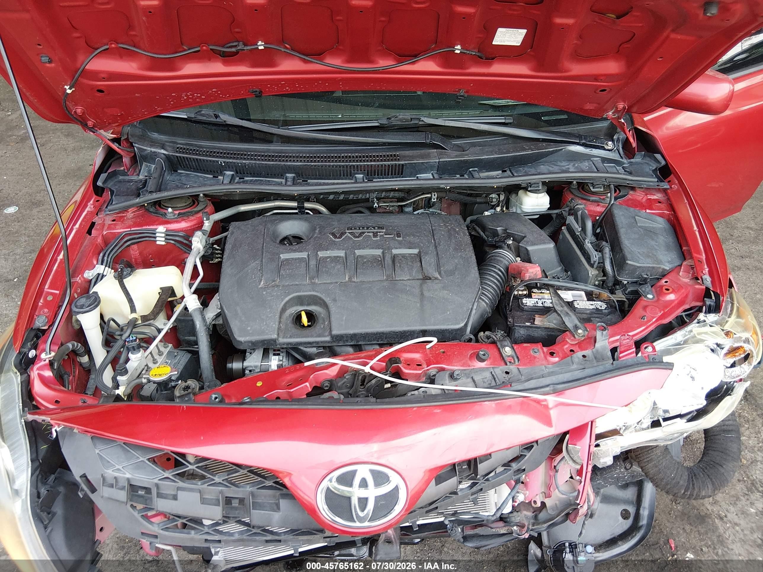 2012 Toyota Corolla S Red vin: 5YFBU4EE6CP071187