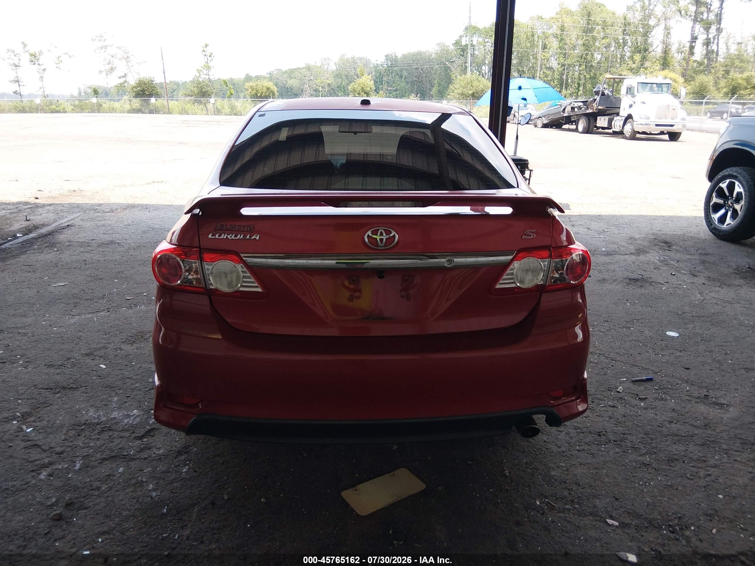 2012 Toyota Corolla S Red vin: 5YFBU4EE6CP071187