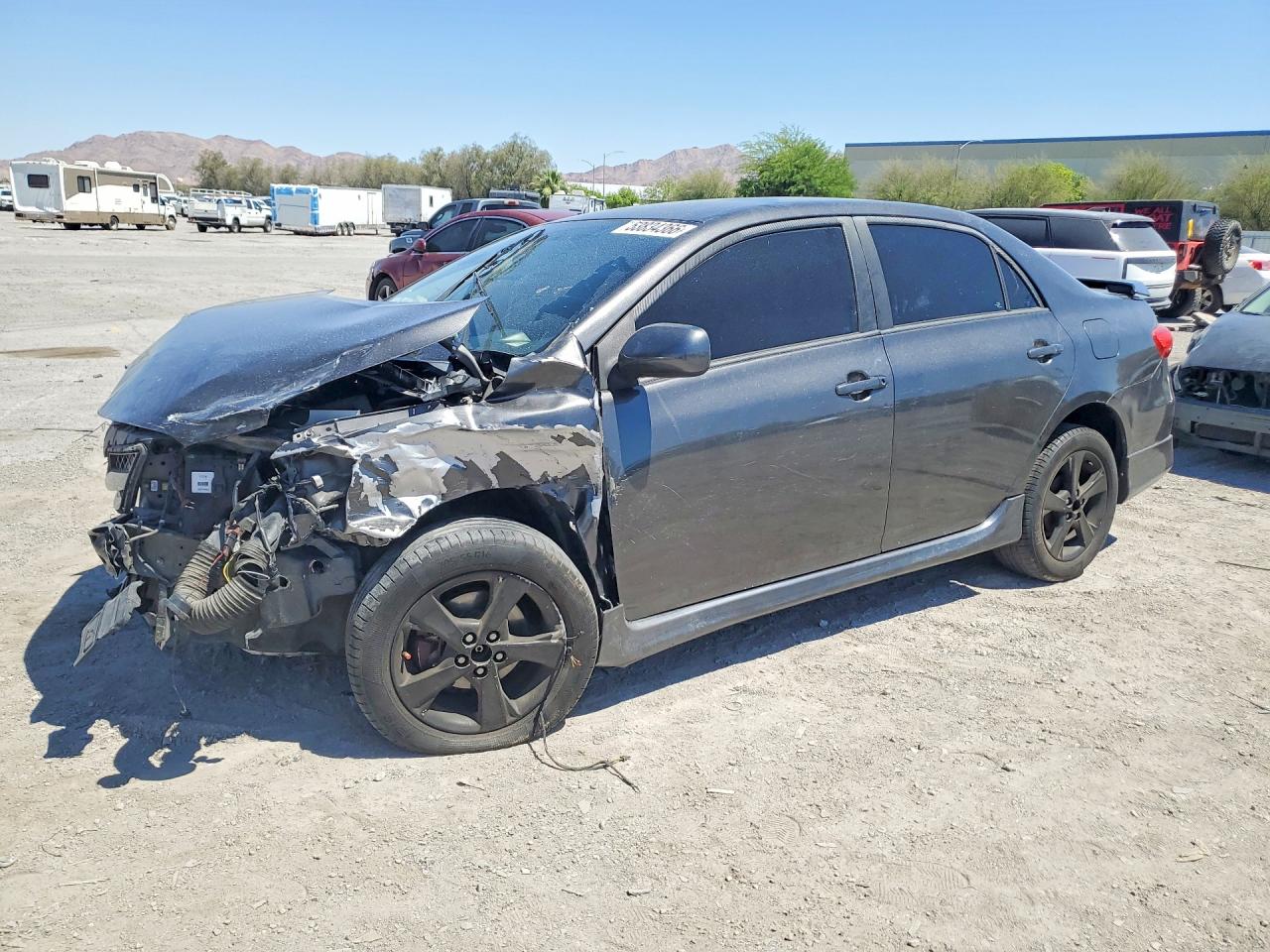 2013 Toyota Corolla B/s/le Black vin: 5YFBU4EE6DP074527