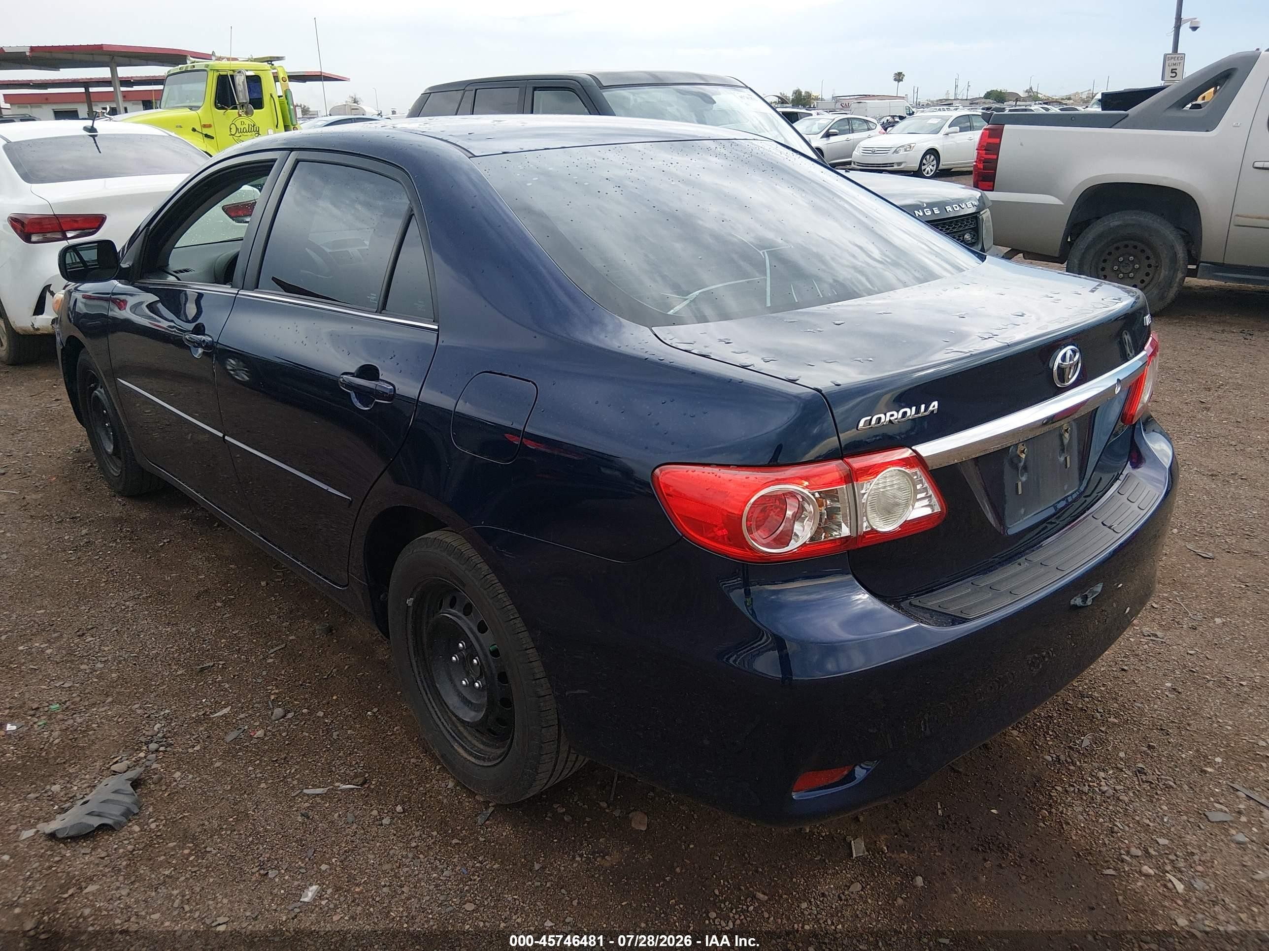 2013 Toyota Corolla Le Blue vin: 5YFBU4EE6DP087326