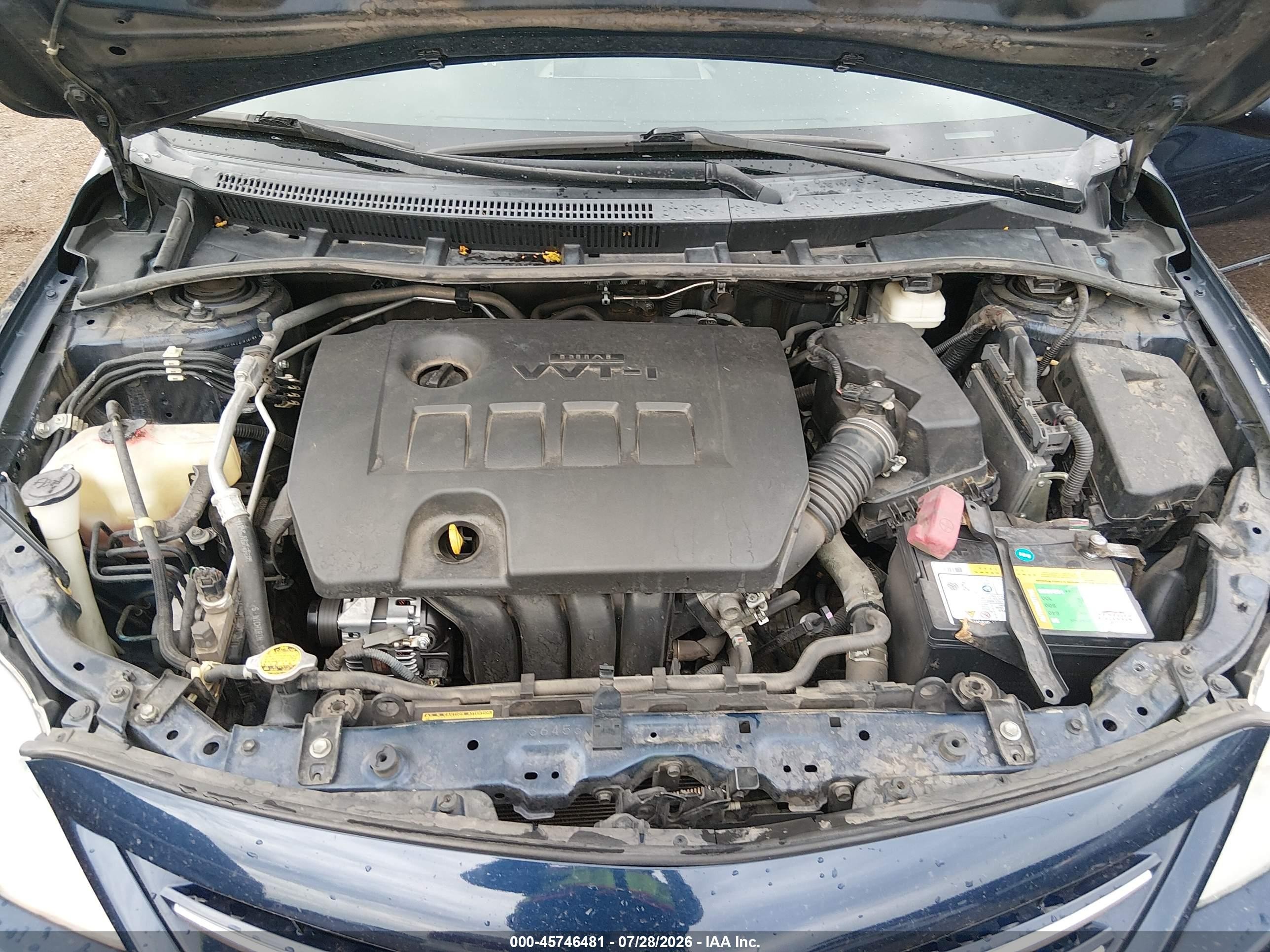 2013 Toyota Corolla Le Blue vin: 5YFBU4EE6DP087326