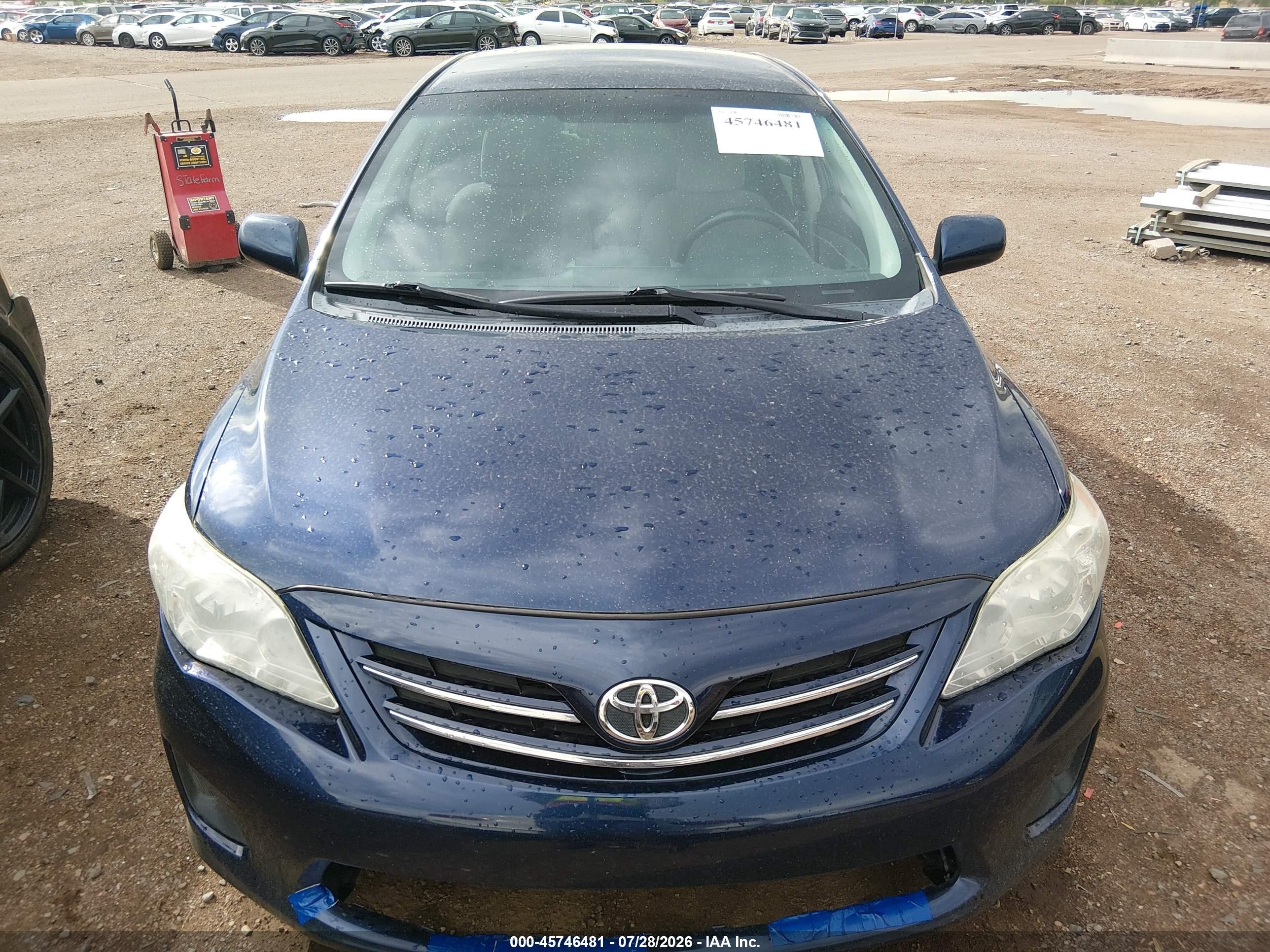 2013 Toyota Corolla Le Blue vin: 5YFBU4EE6DP087326