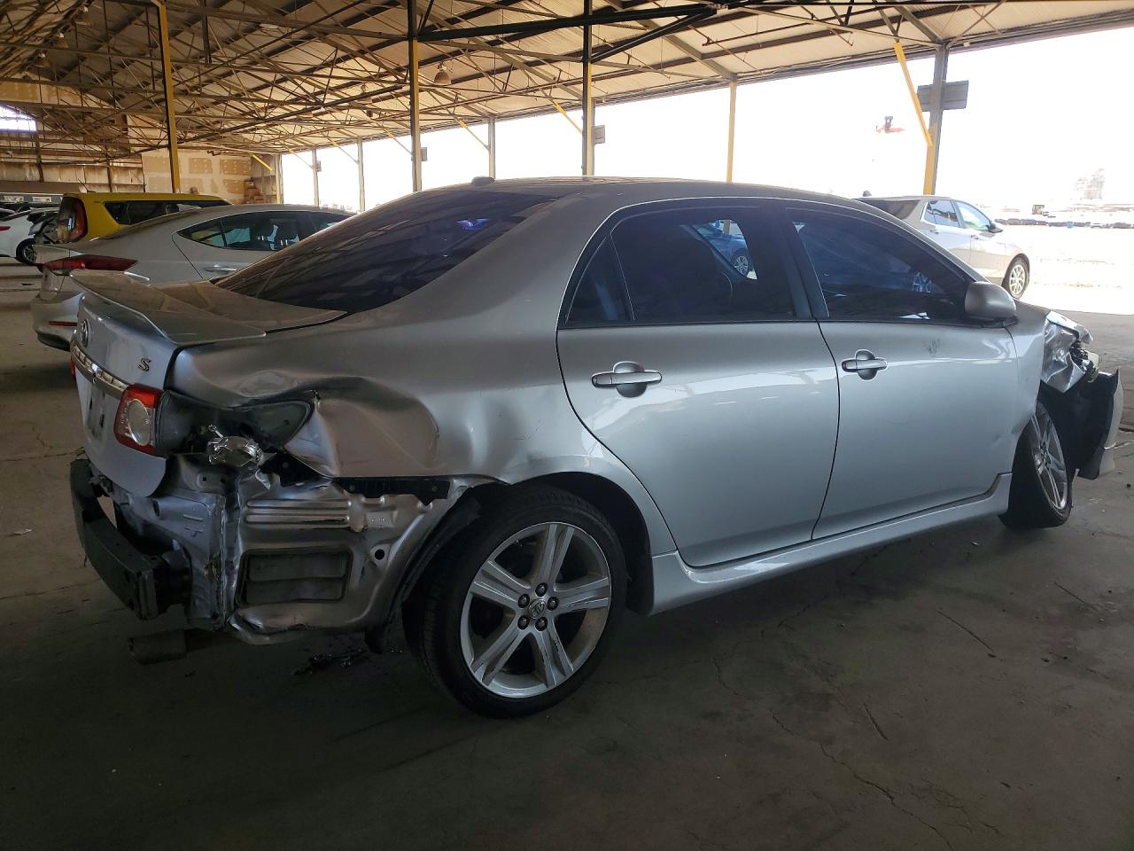 2013 Toyota Corolla S Silver vin: 5YFBU4EE6DP089819
