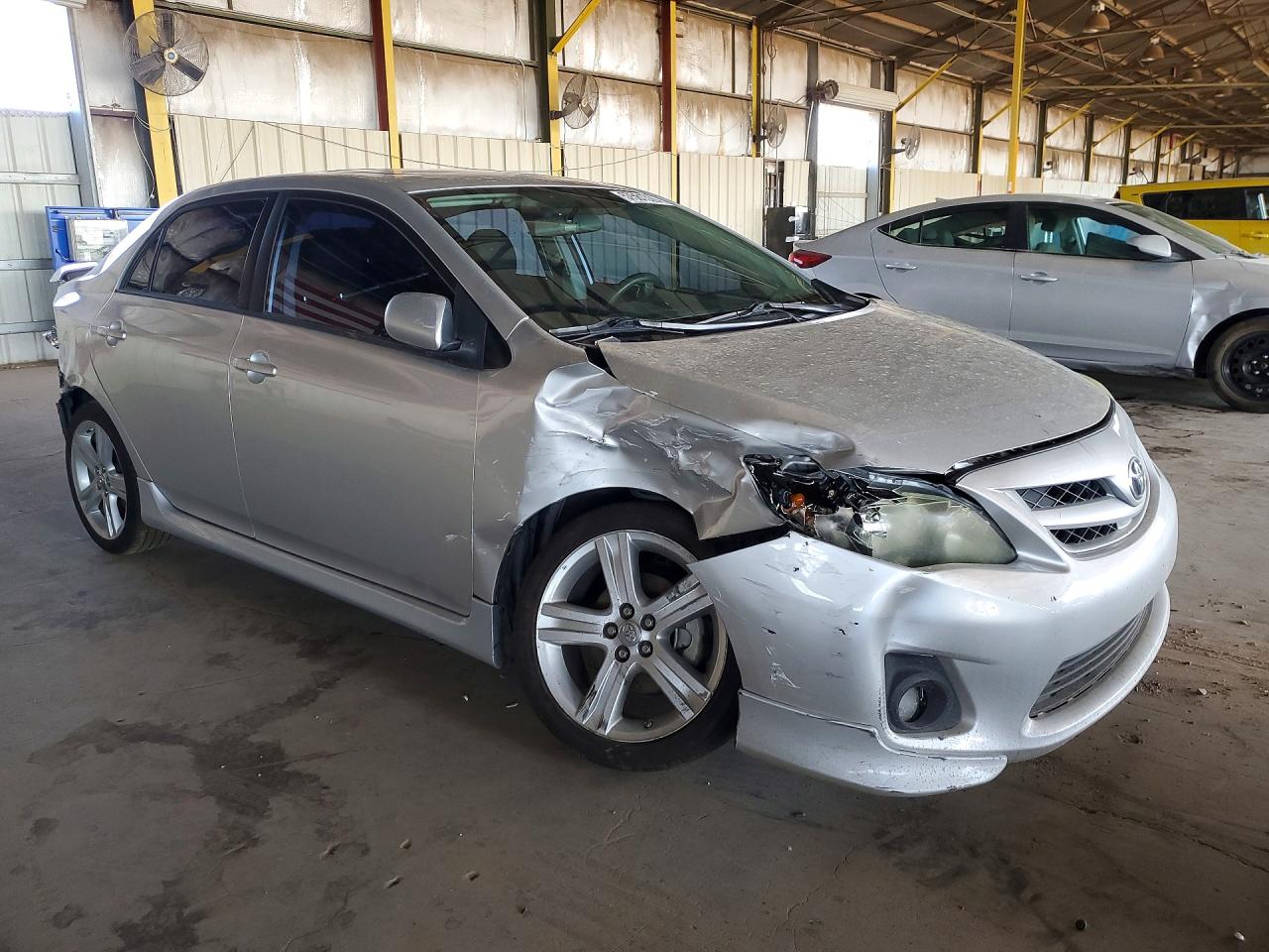2013 Toyota Corolla S Silver vin: 5YFBU4EE6DP089819