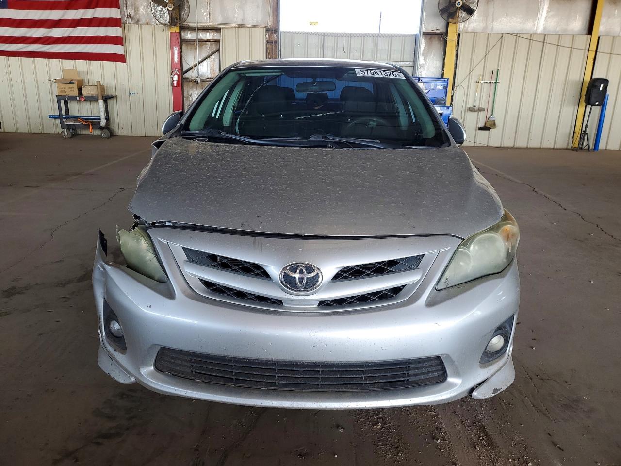 2013 Toyota Corolla S Silver vin: 5YFBU4EE6DP089819