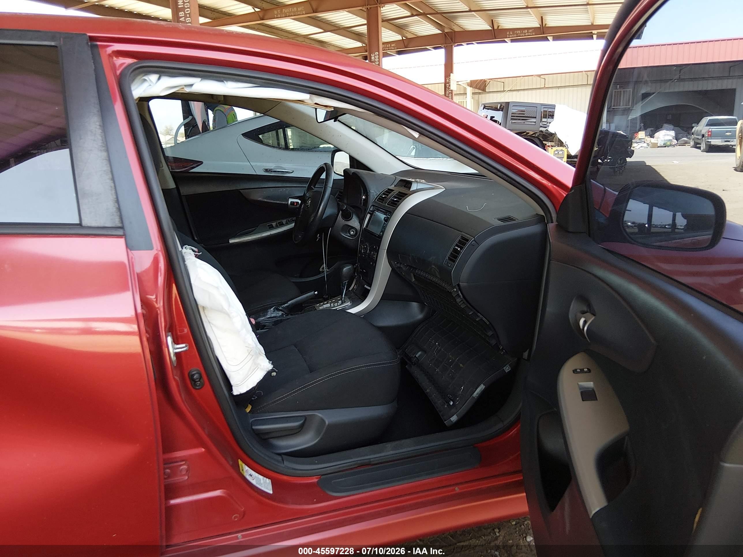 2013 Toyota Corolla S Red vin: 5YFBU4EE6DP096902