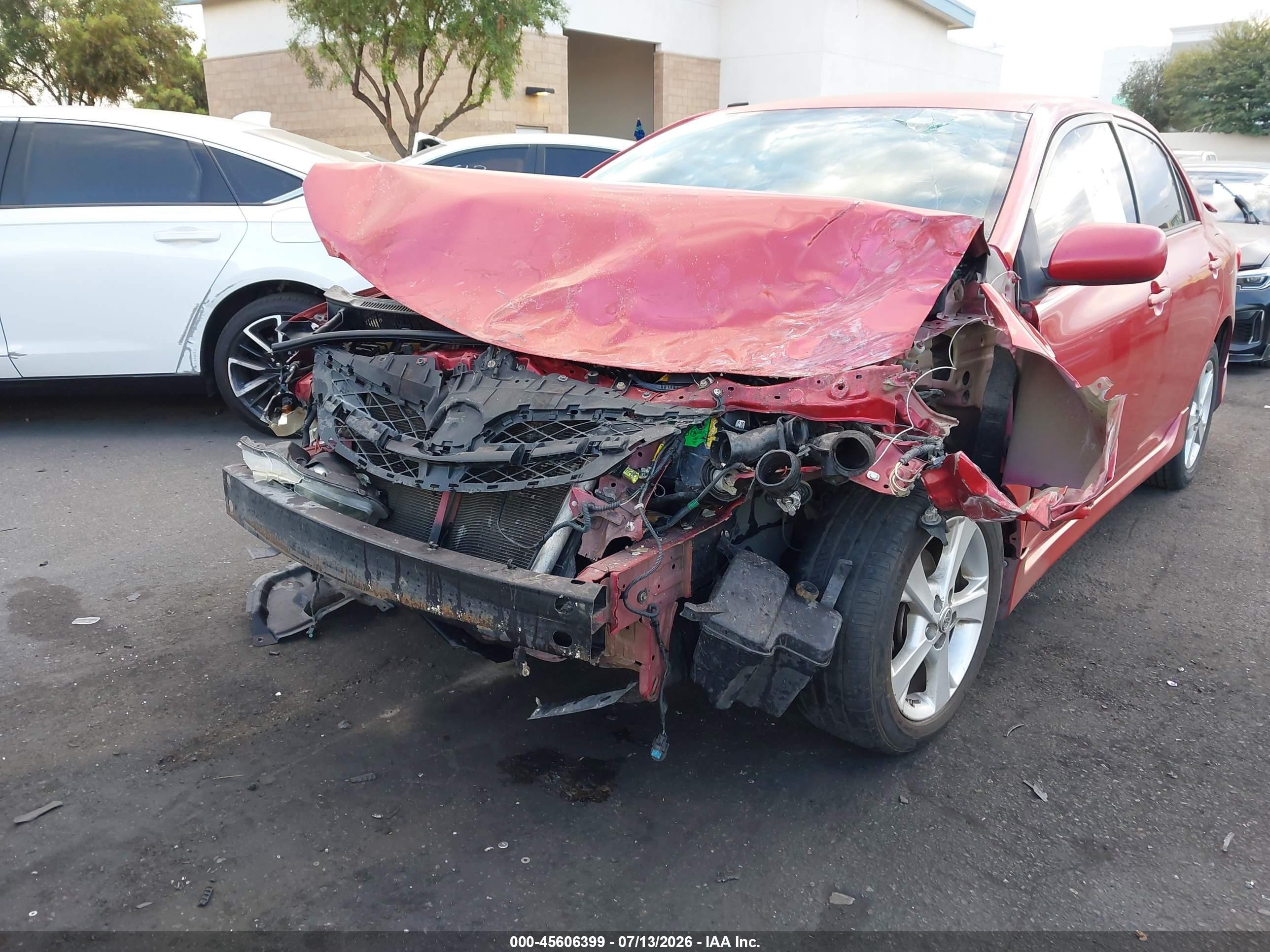 2013 Toyota Corolla S Red vin: 5YFBU4EE6DP108093