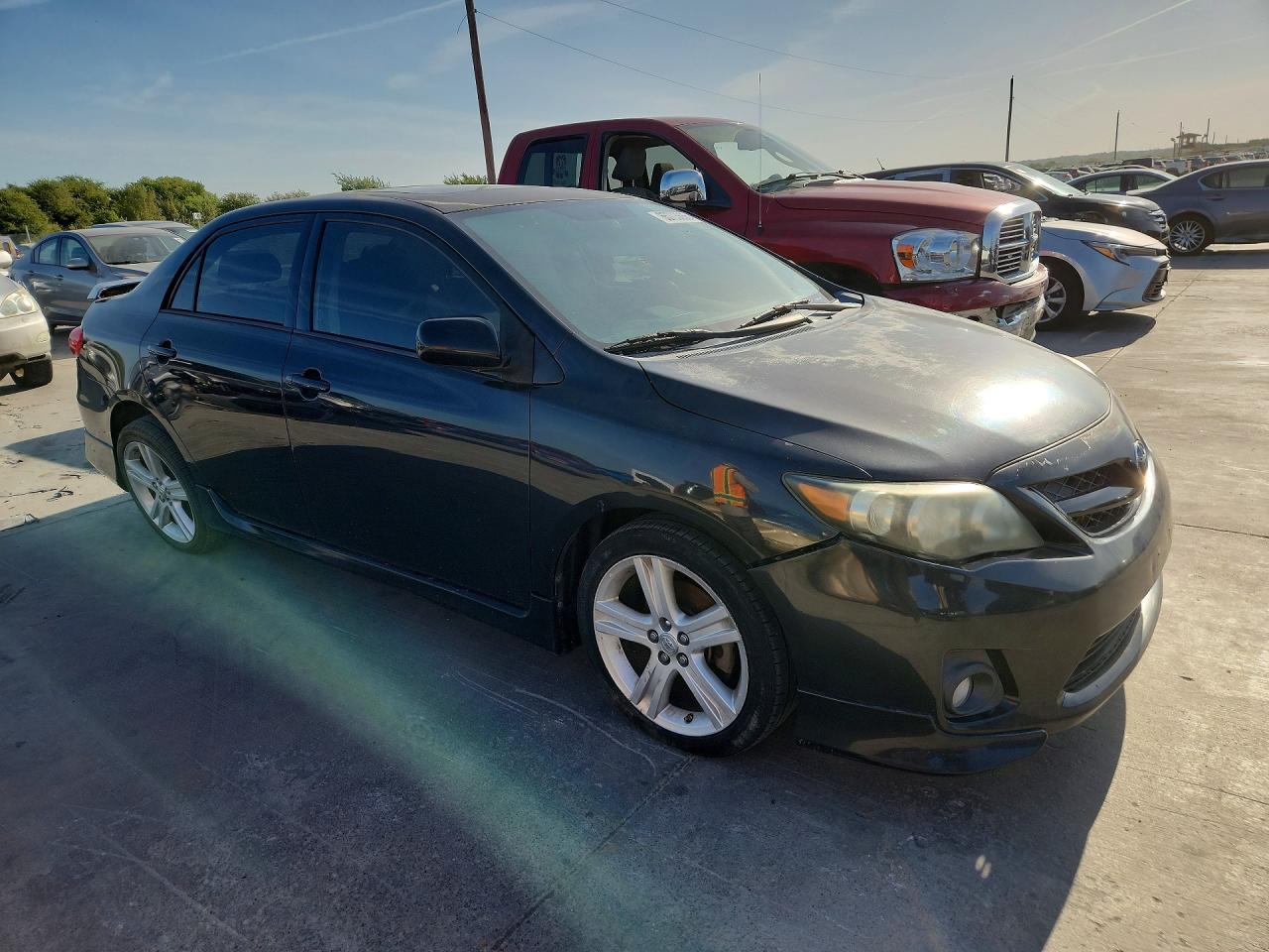 2013 Toyota Corolla S Black vin: 5YFBU4EE6DP110233