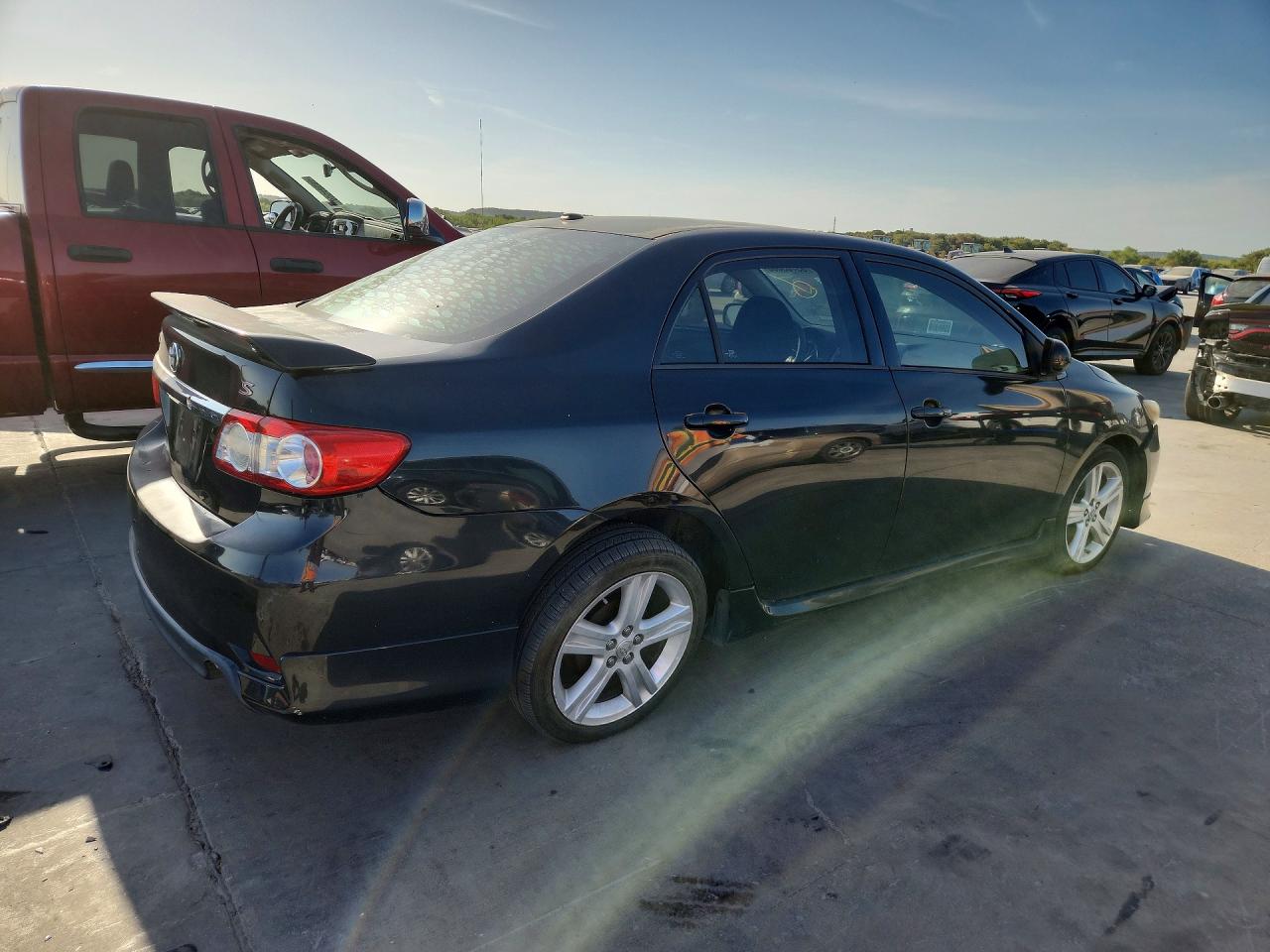 2013 Toyota Corolla S Black vin: 5YFBU4EE6DP110233