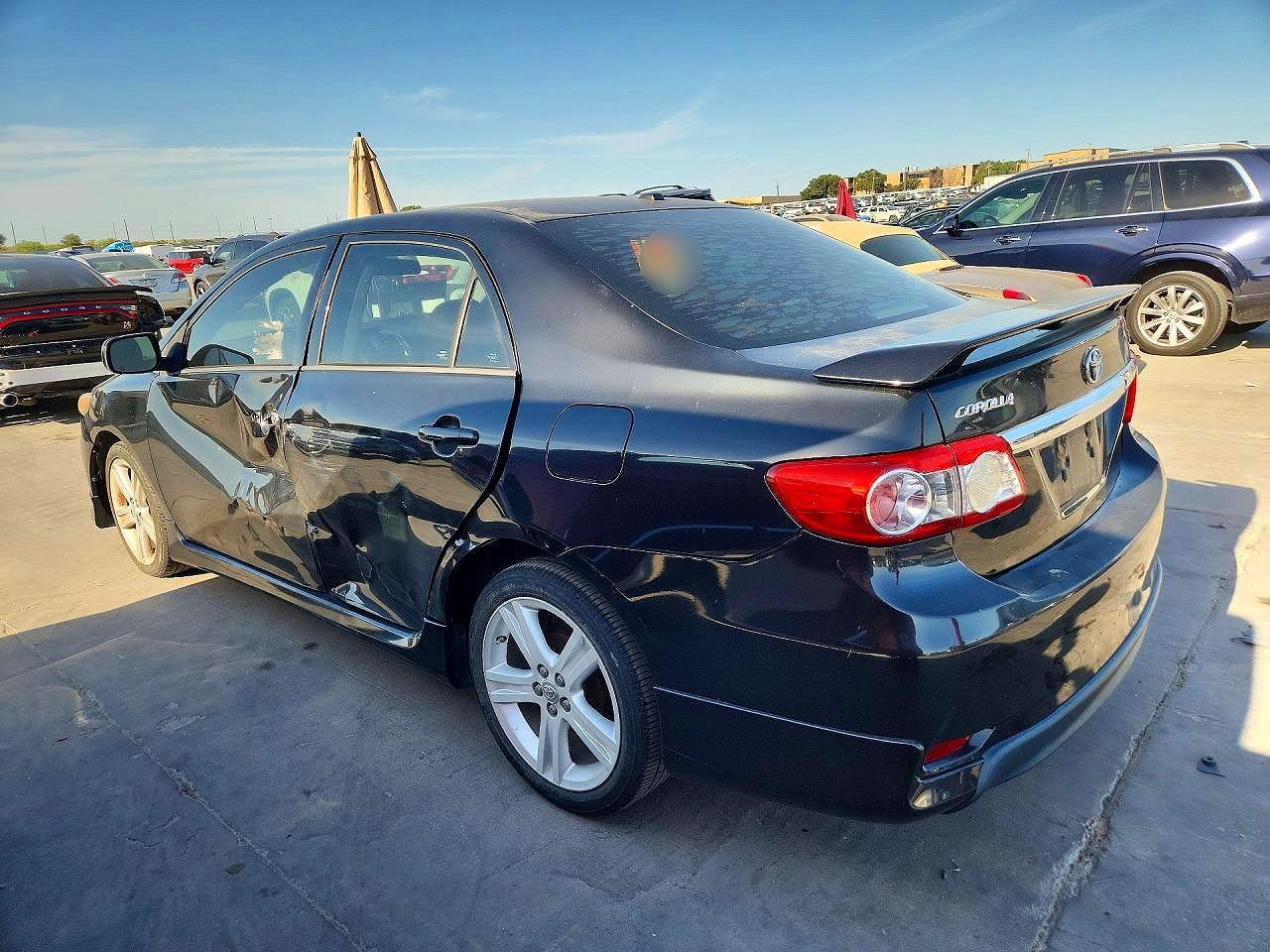 2013 Toyota Corolla S Black vin: 5YFBU4EE6DP110233