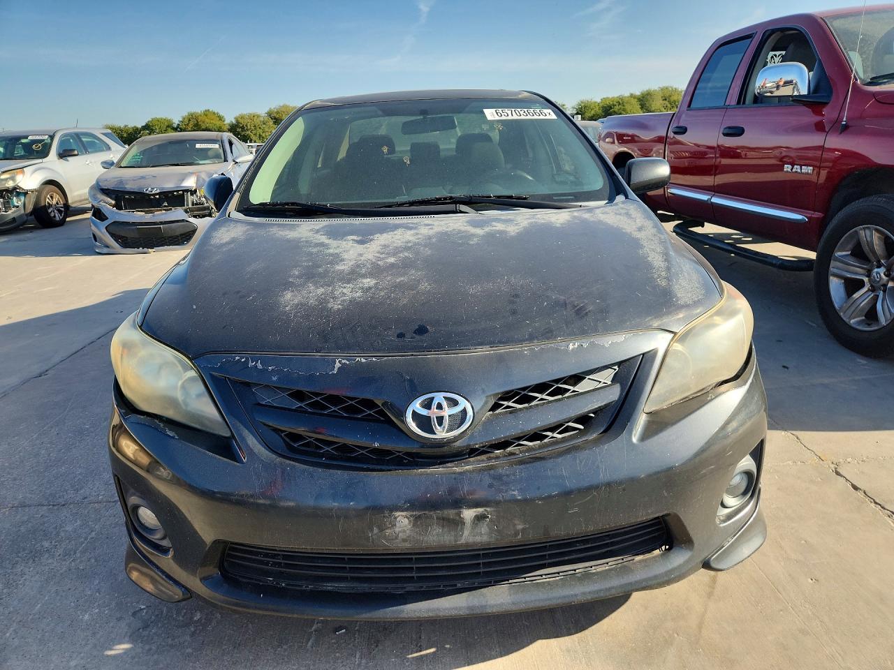 2013 Toyota Corolla S Black vin: 5YFBU4EE6DP110233