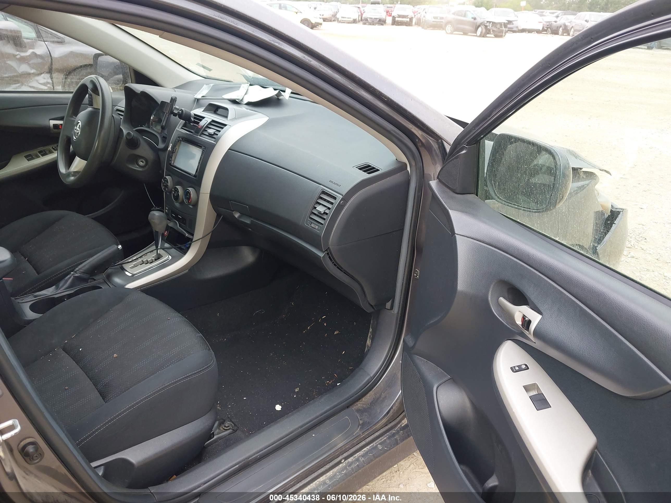 2013 Toyota Corolla S Gray vin: 5YFBU4EE6DP111155