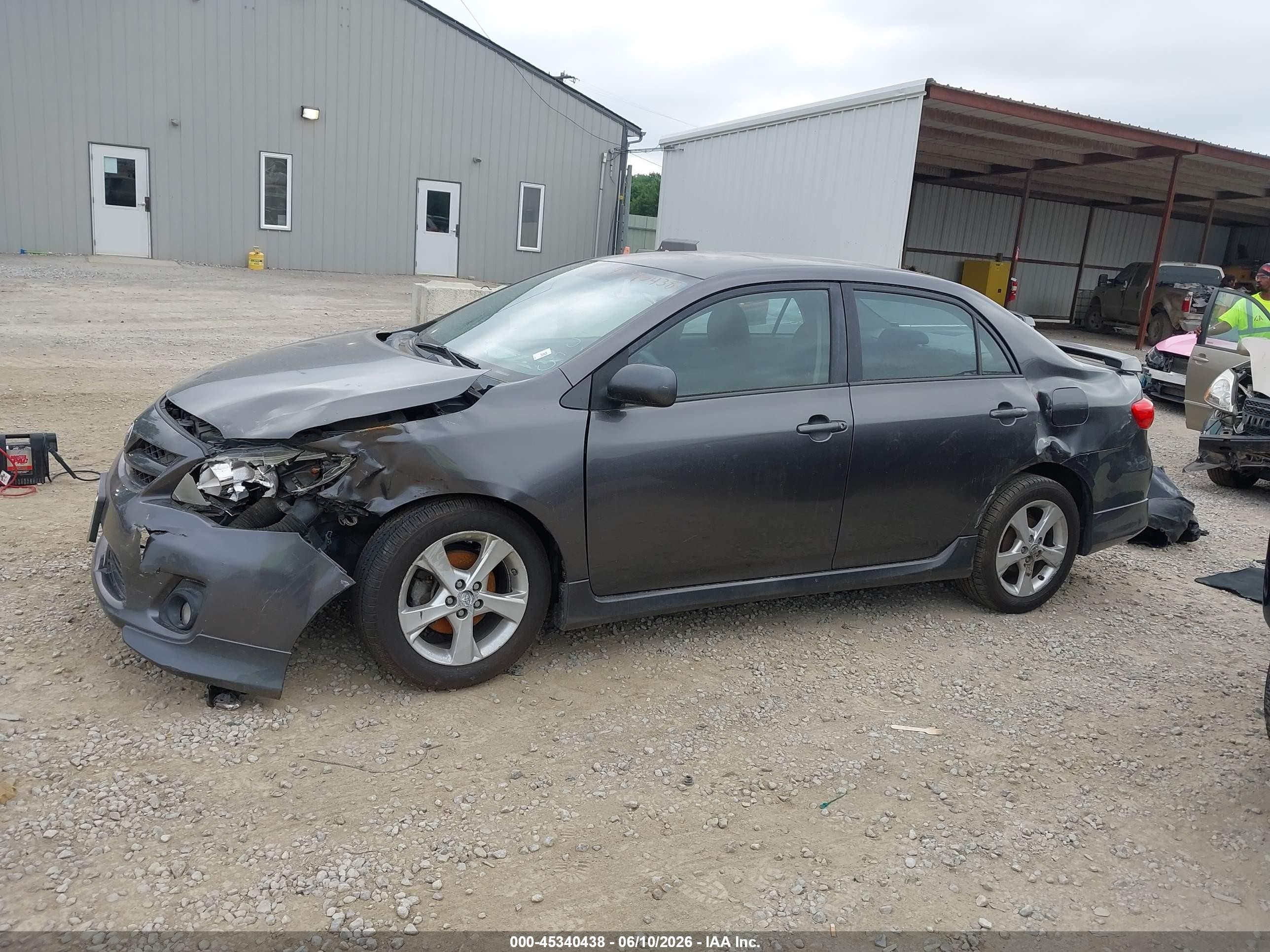 2013 Toyota Corolla S Gray vin: 5YFBU4EE6DP111155