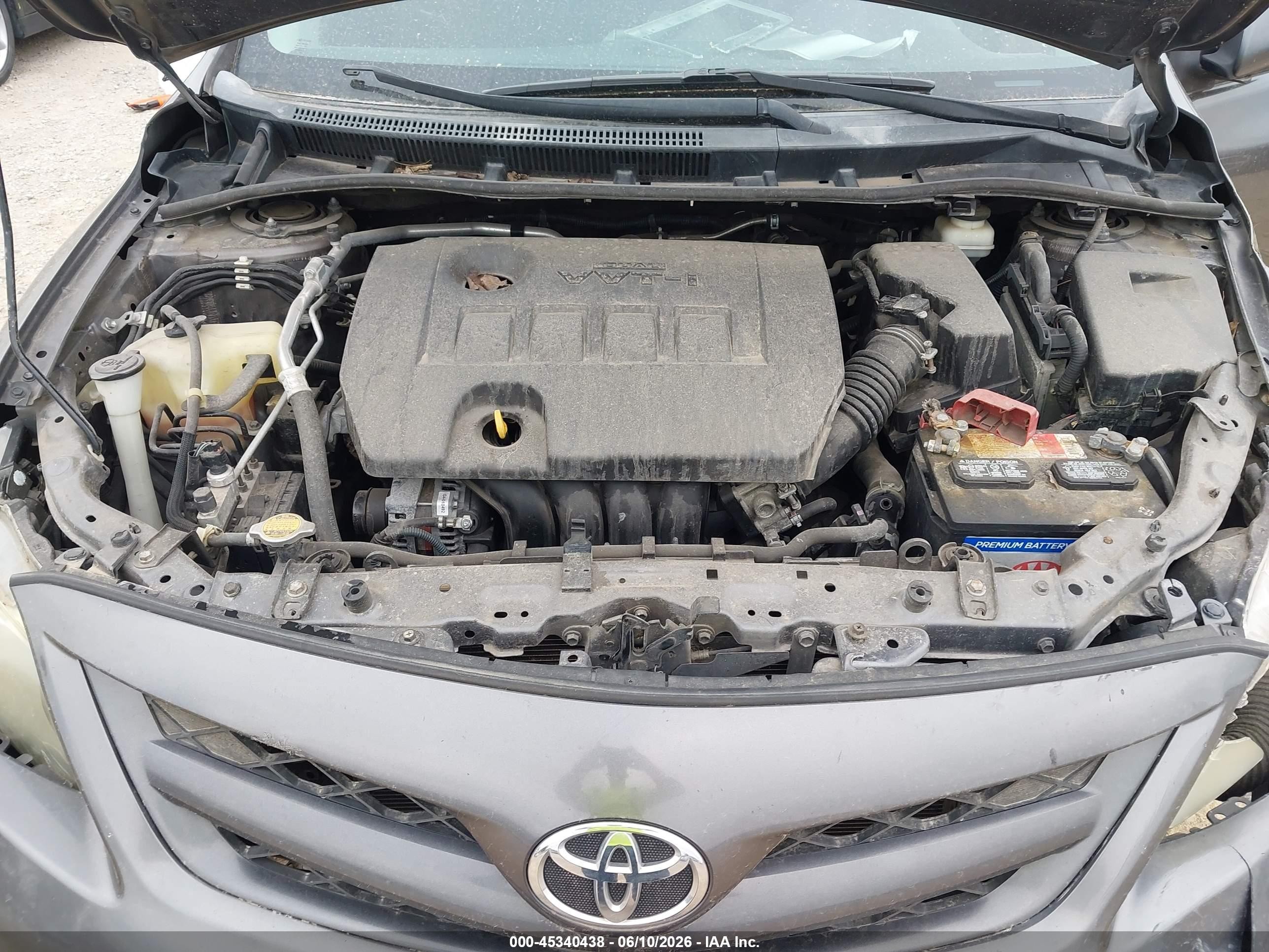 2013 Toyota Corolla S Gray vin: 5YFBU4EE6DP111155