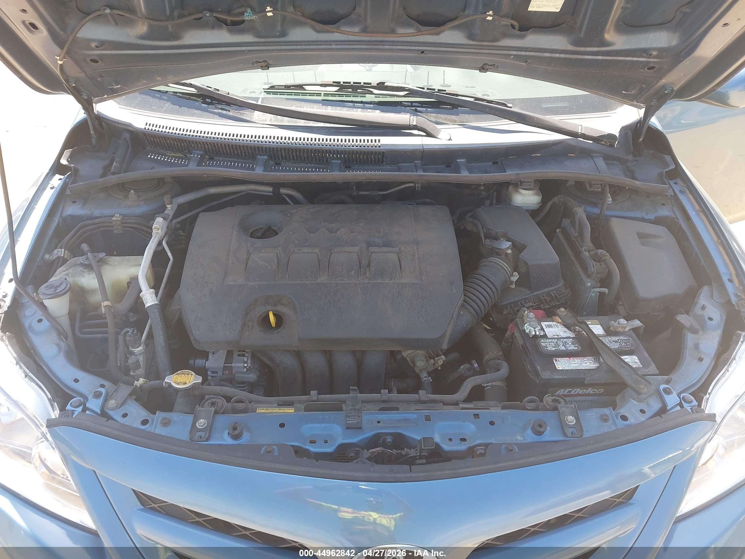 2013 Toyota Corolla L Blue vin: 5YFBU4EE6DP114234