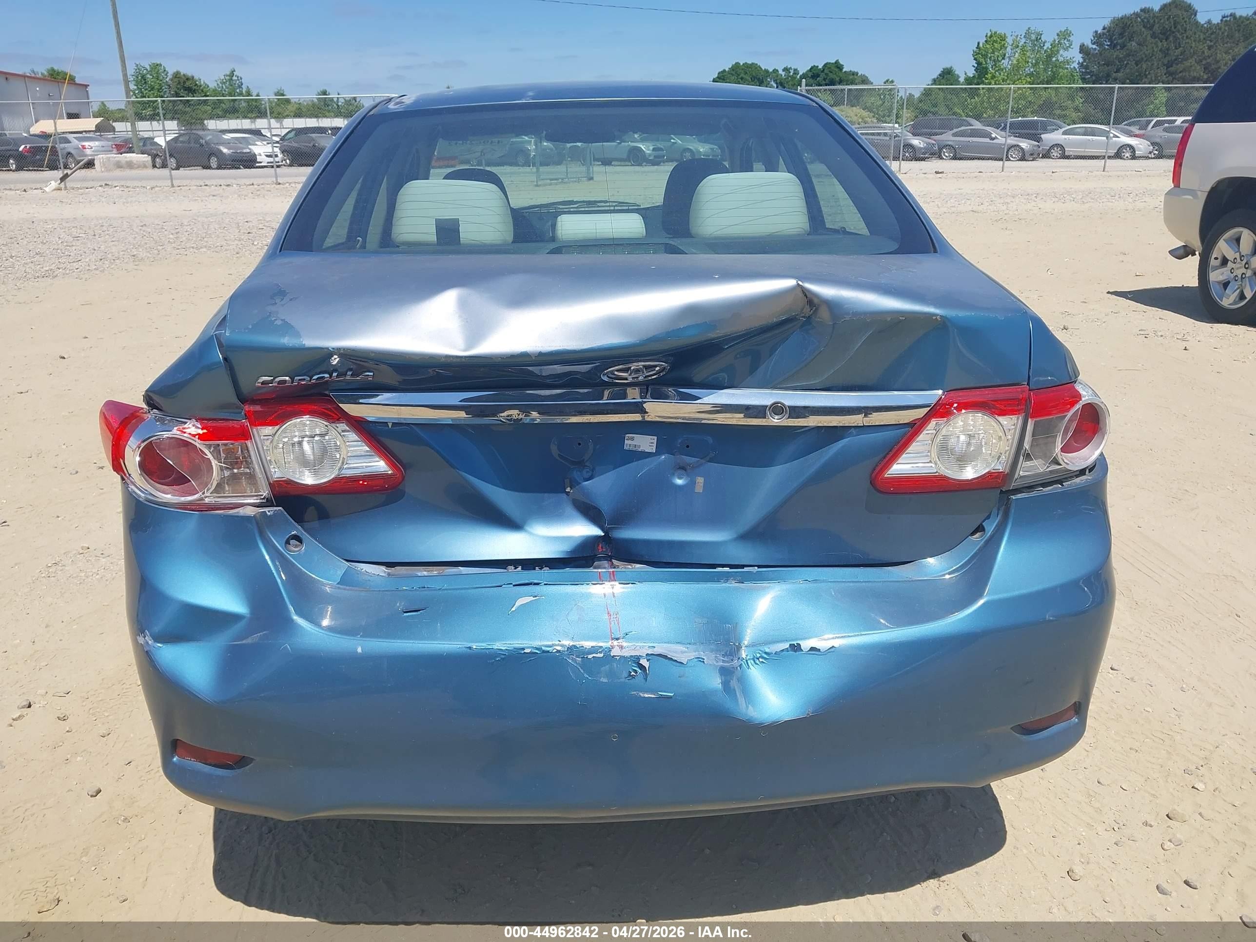 2013 Toyota Corolla L Blue vin: 5YFBU4EE6DP114234