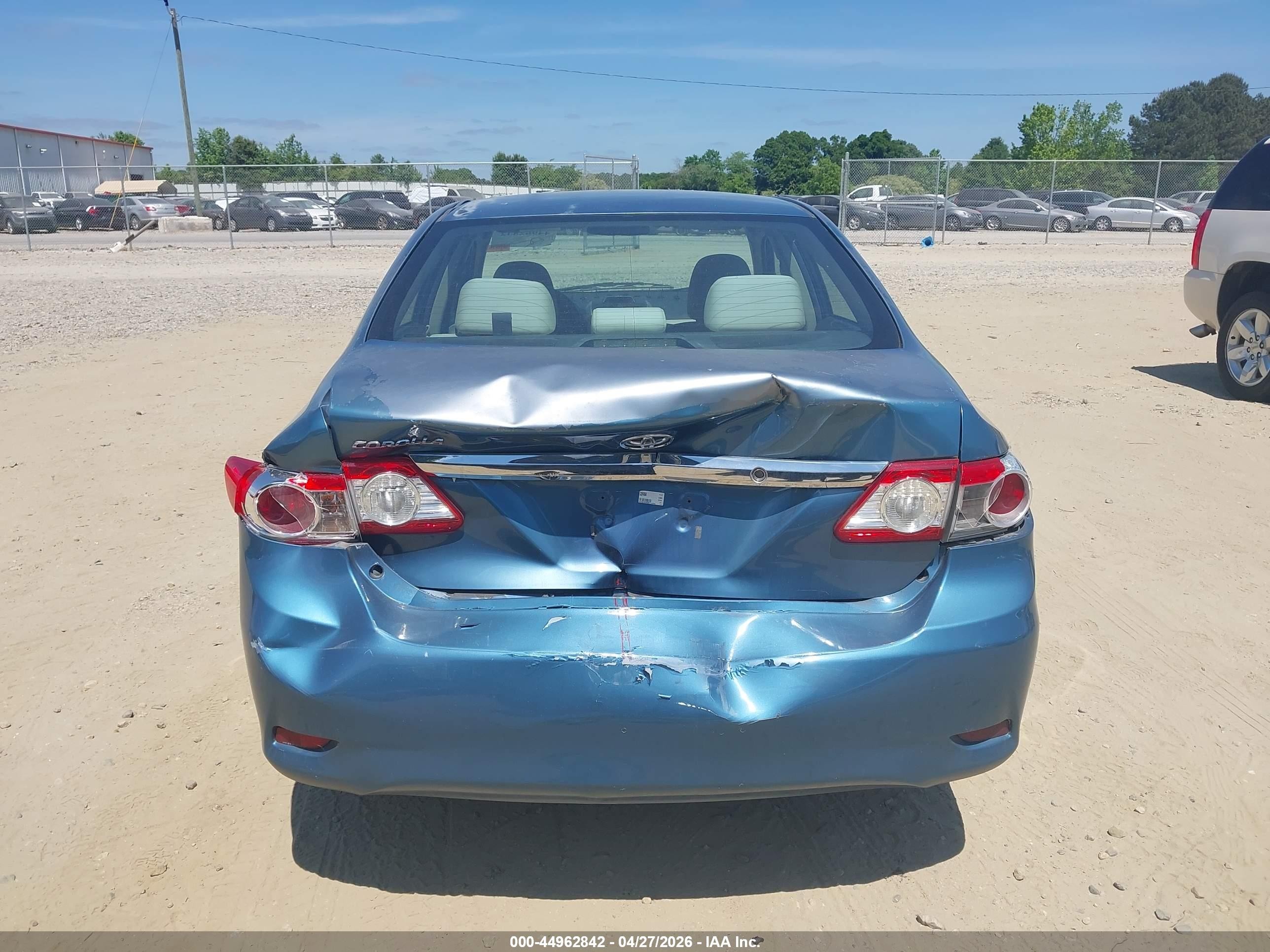 2013 Toyota Corolla L Blue vin: 5YFBU4EE6DP114234