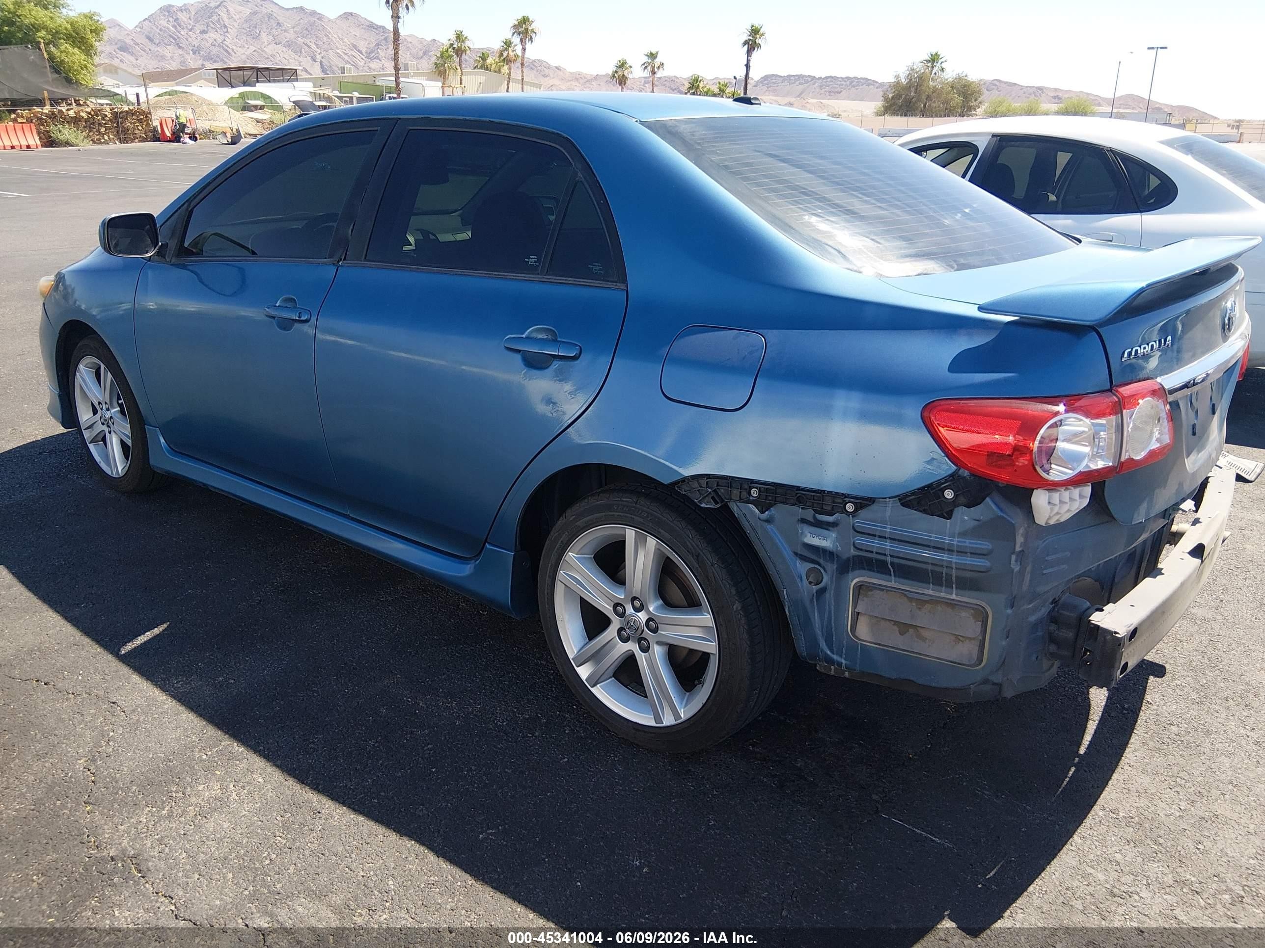 2013 Toyota Corolla S Blue vin: 5YFBU4EE6DP115125