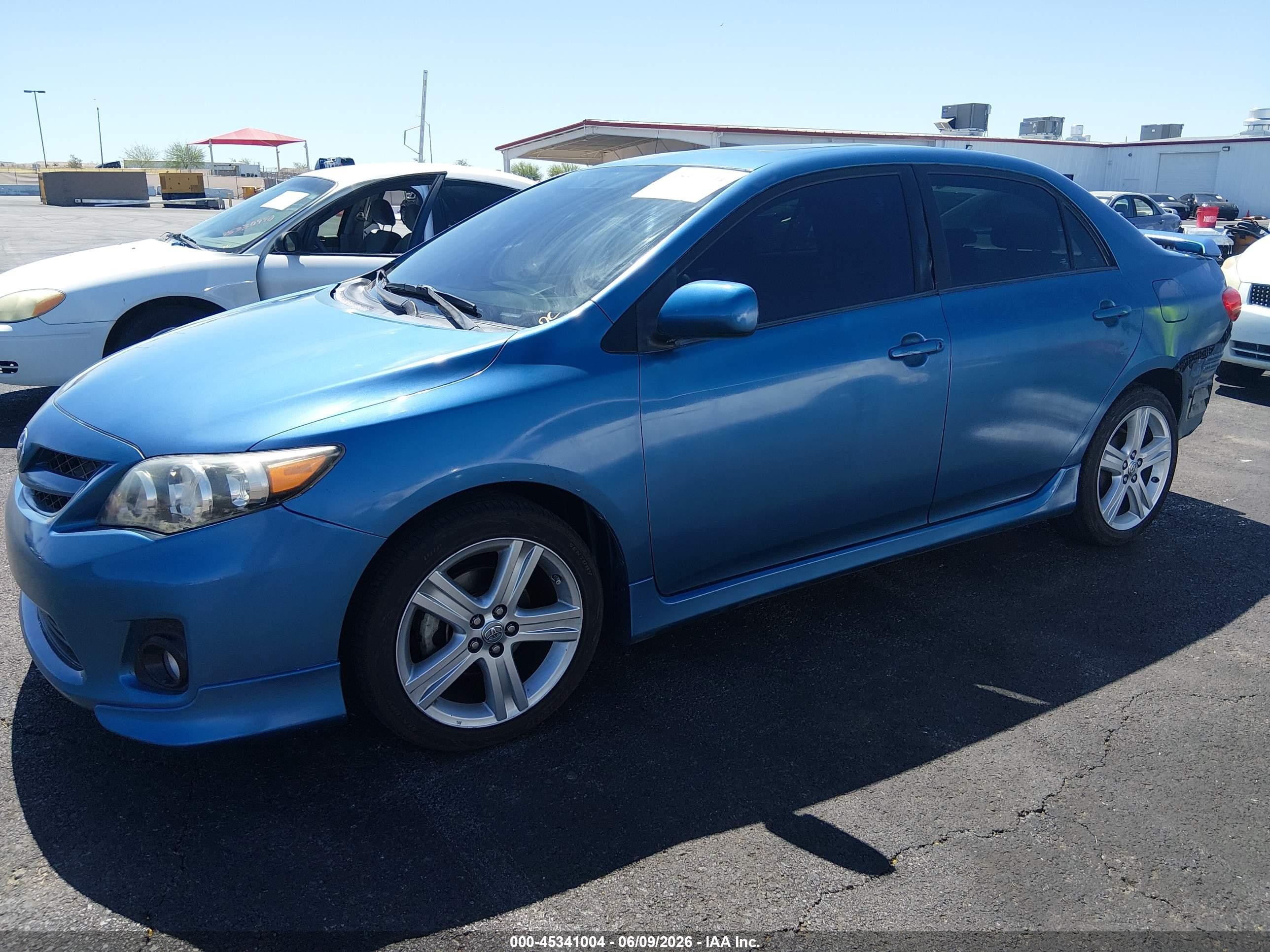 2013 Toyota Corolla S Blue vin: 5YFBU4EE6DP115125
