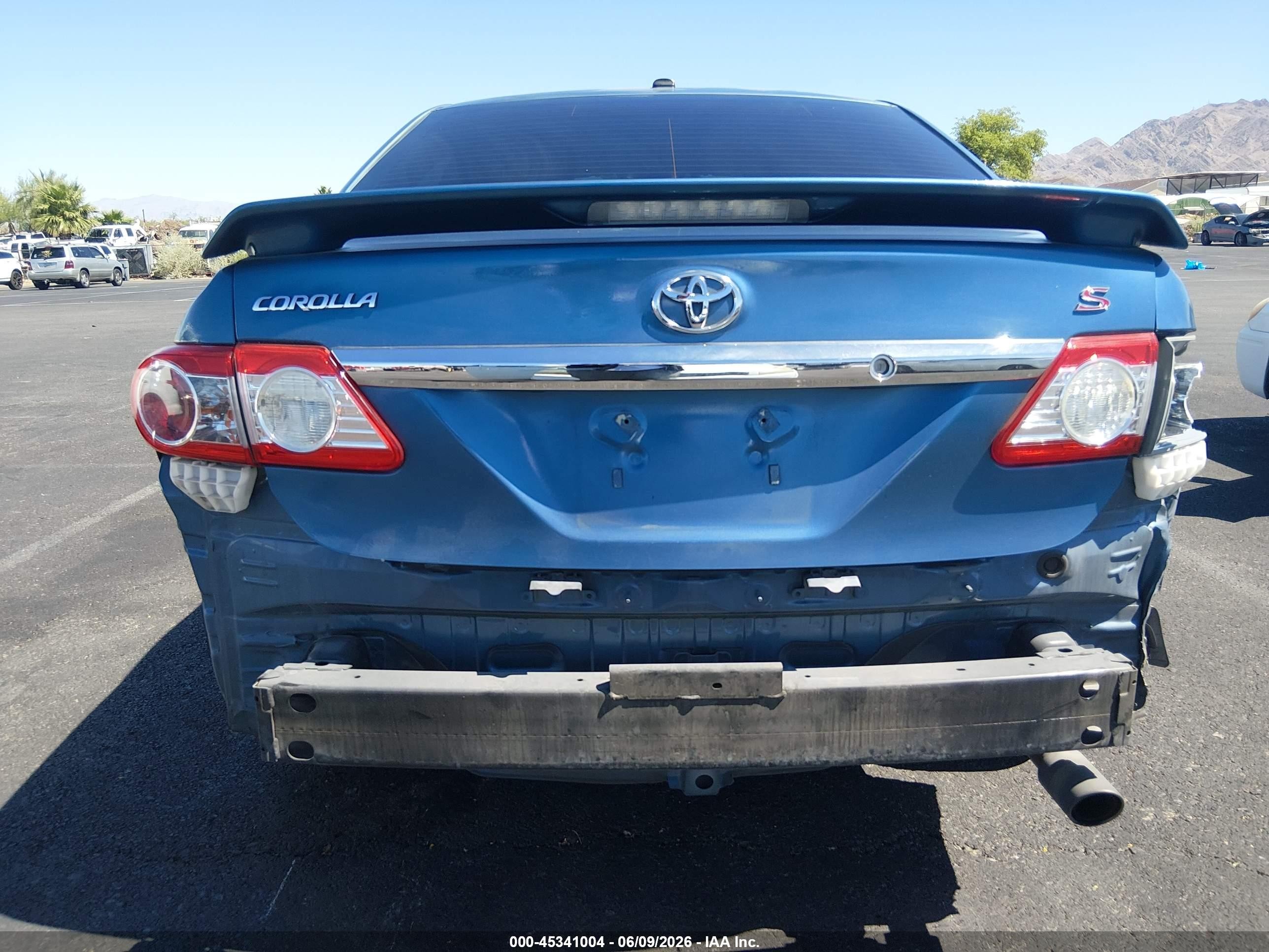 2013 Toyota Corolla S Blue vin: 5YFBU4EE6DP115125