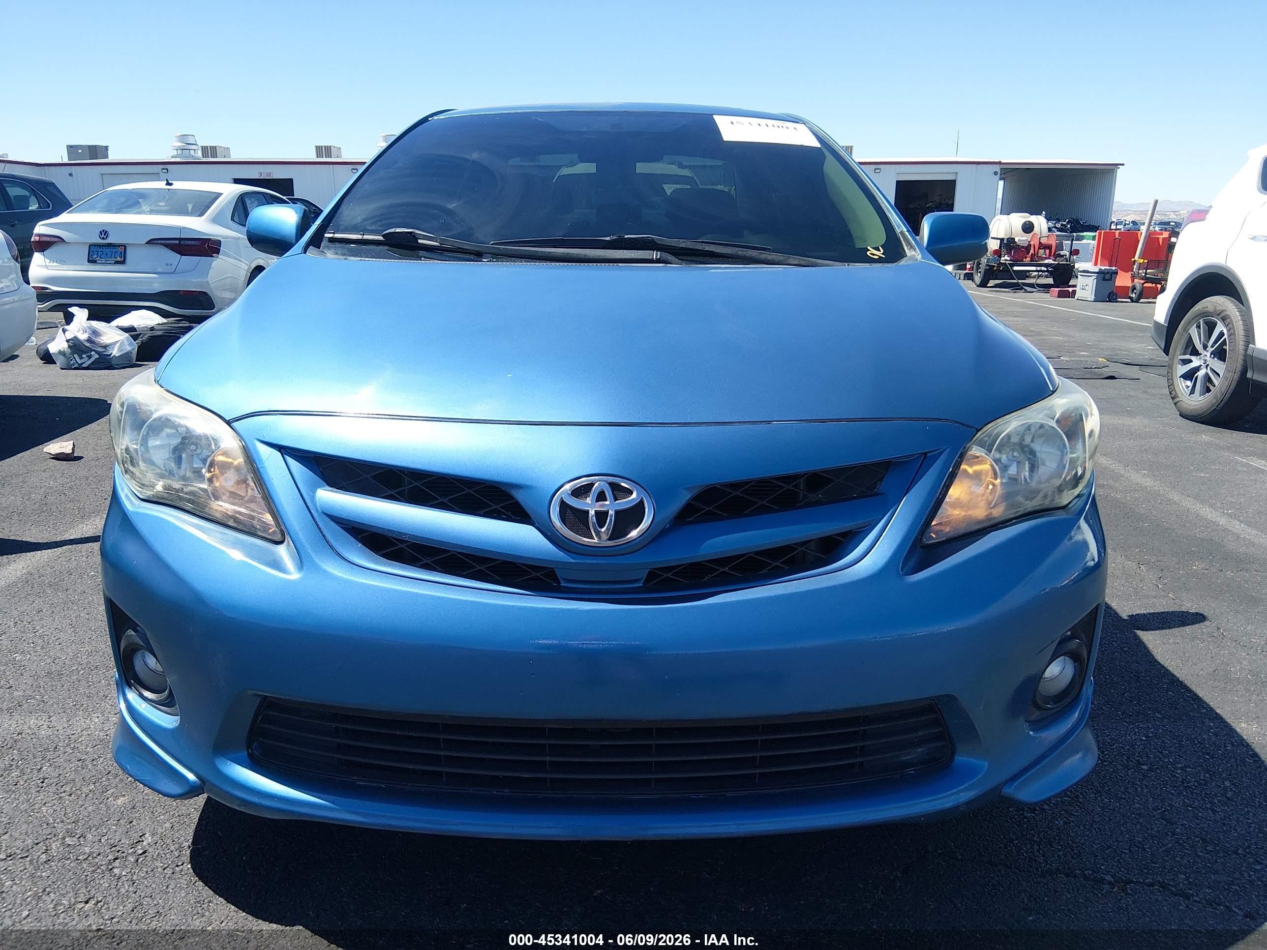 2013 Toyota Corolla S Blue vin: 5YFBU4EE6DP115125