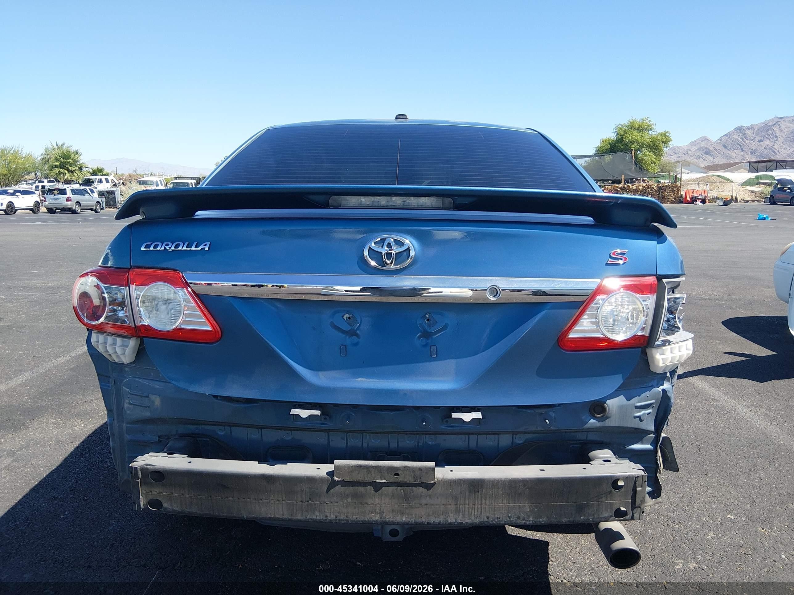2013 Toyota Corolla S Blue vin: 5YFBU4EE6DP115125