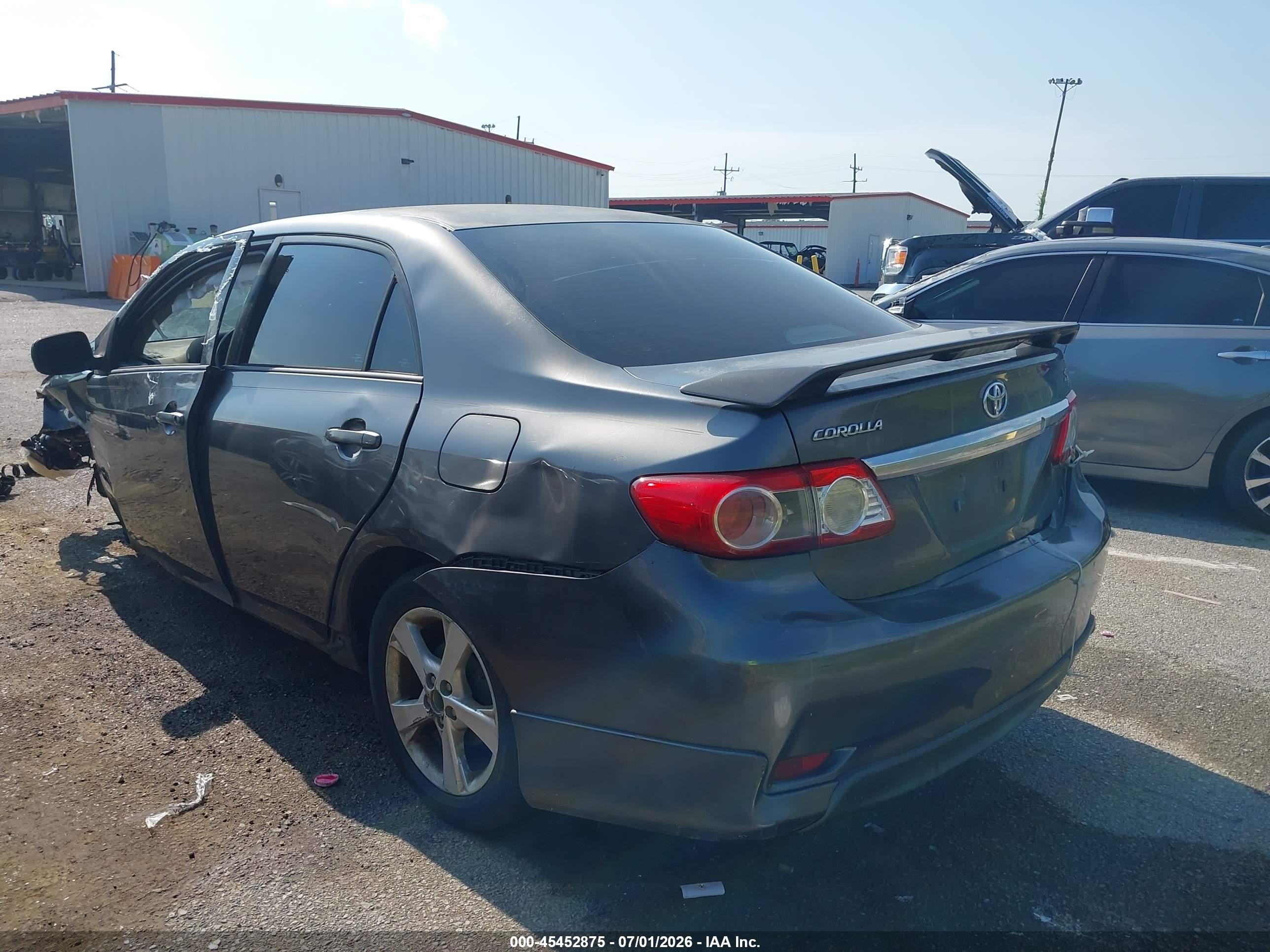 2013 Toyota Corolla S Gray vin: 5YFBU4EE6DP122673