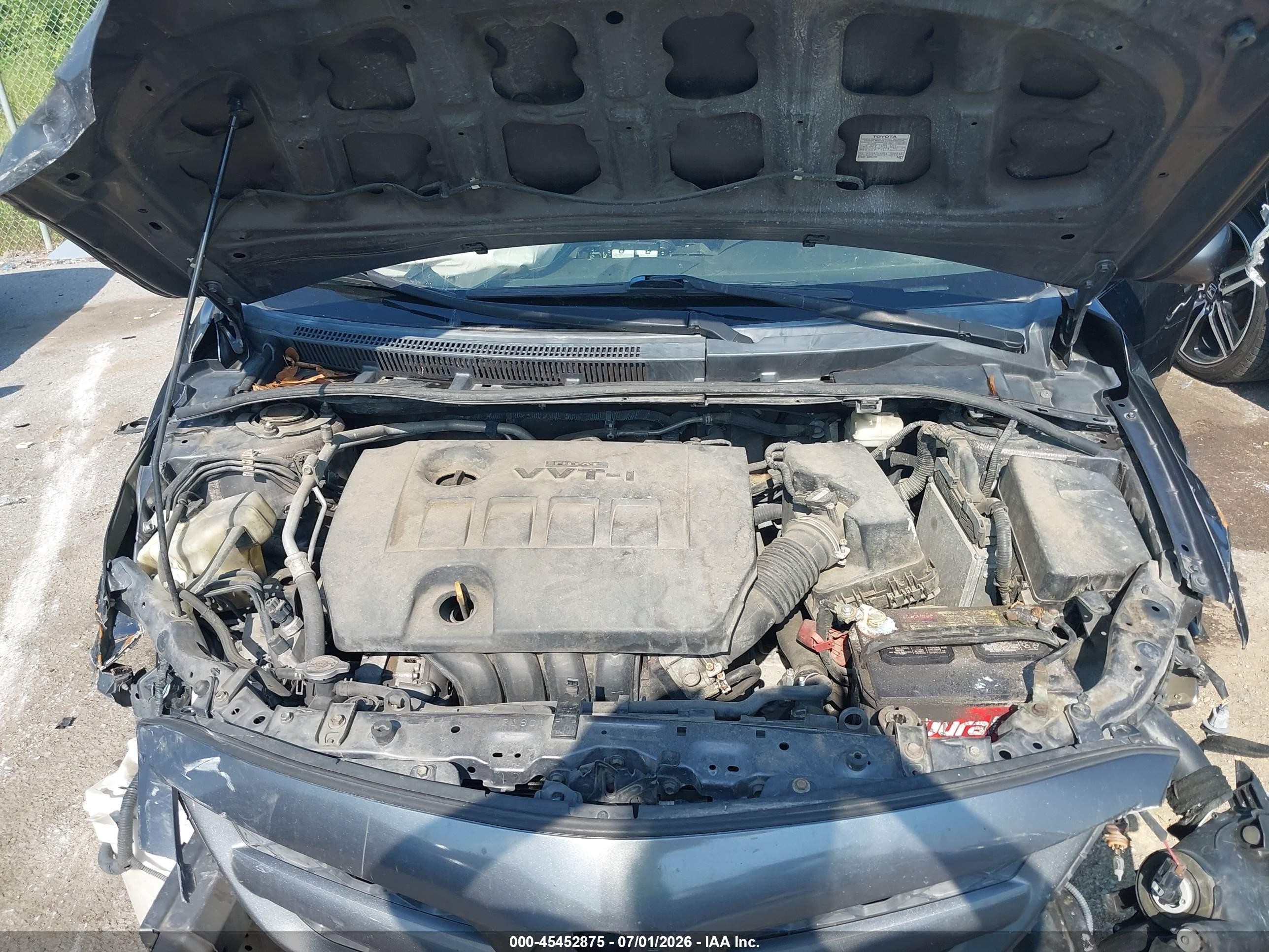 2013 Toyota Corolla S Gray vin: 5YFBU4EE6DP122673