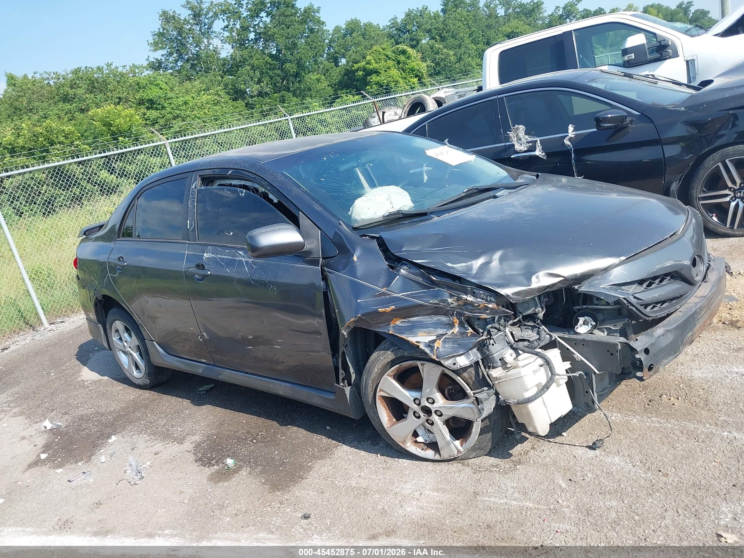 2013 Toyota Corolla S Gray vin: 5YFBU4EE6DP122673
