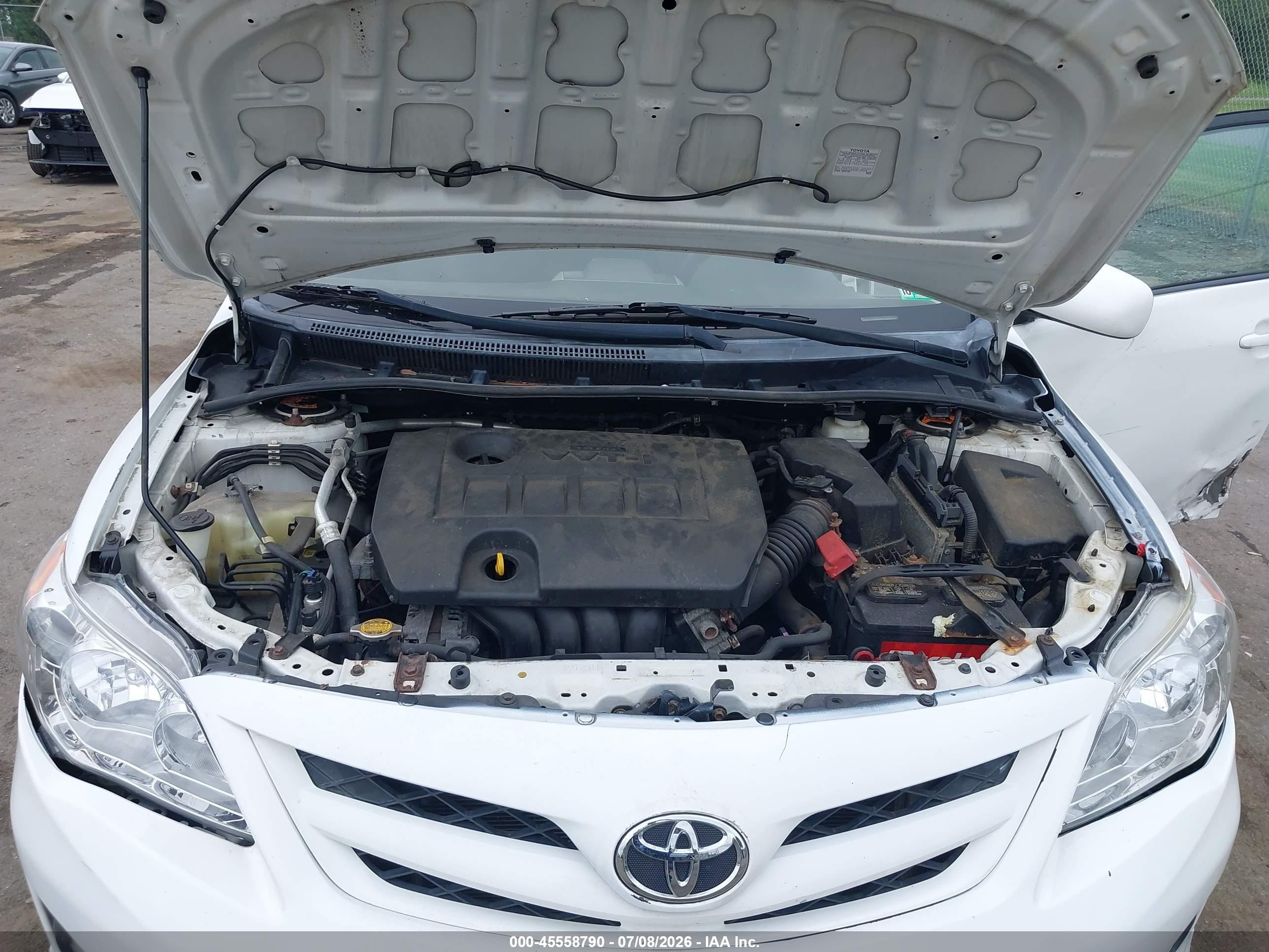 2013 Toyota Corolla S White vin: 5YFBU4EE6DP126156