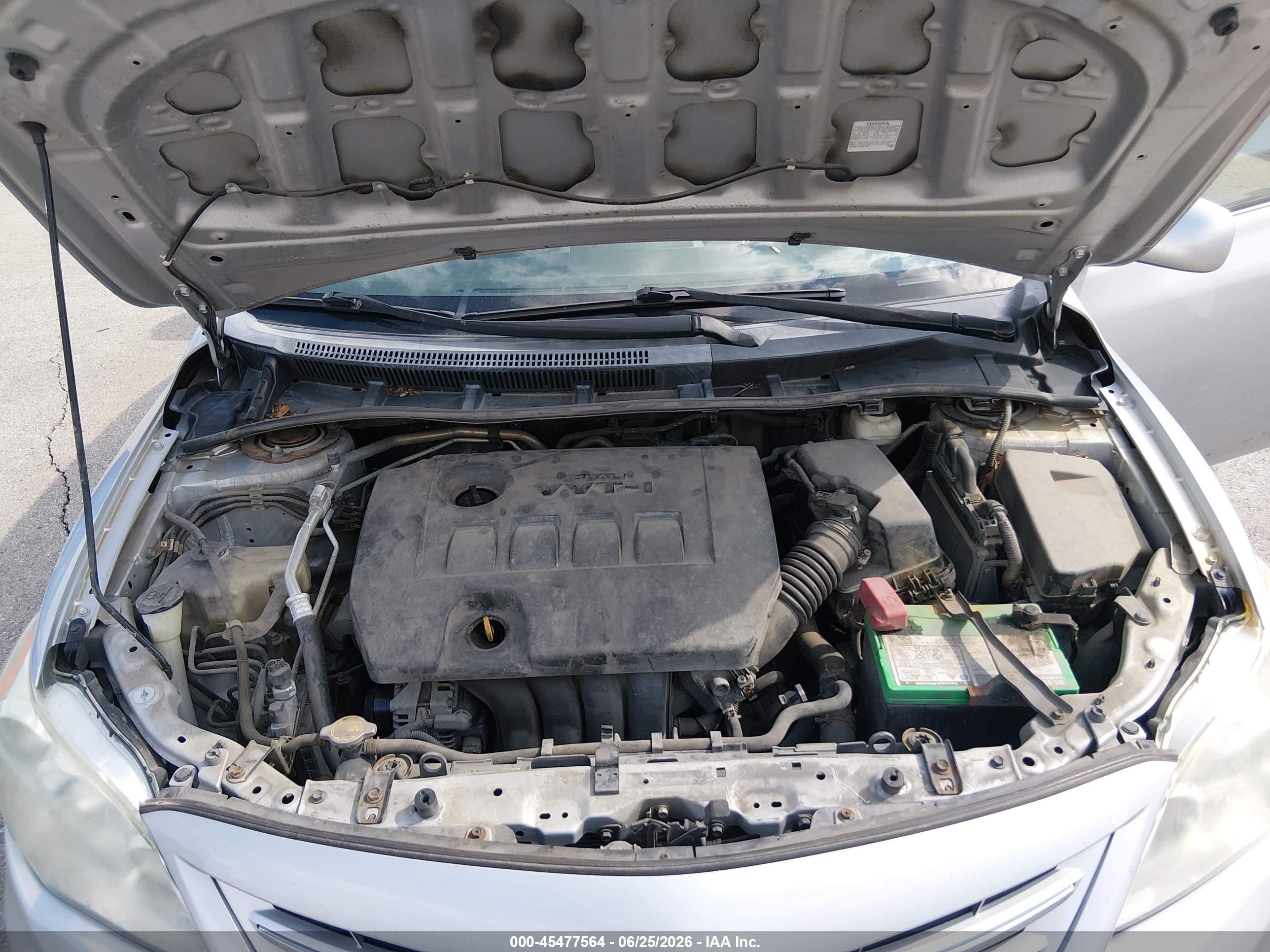 2013 Toyota Corolla Le Серебряный vin: 5YFBU4EE6DP128487