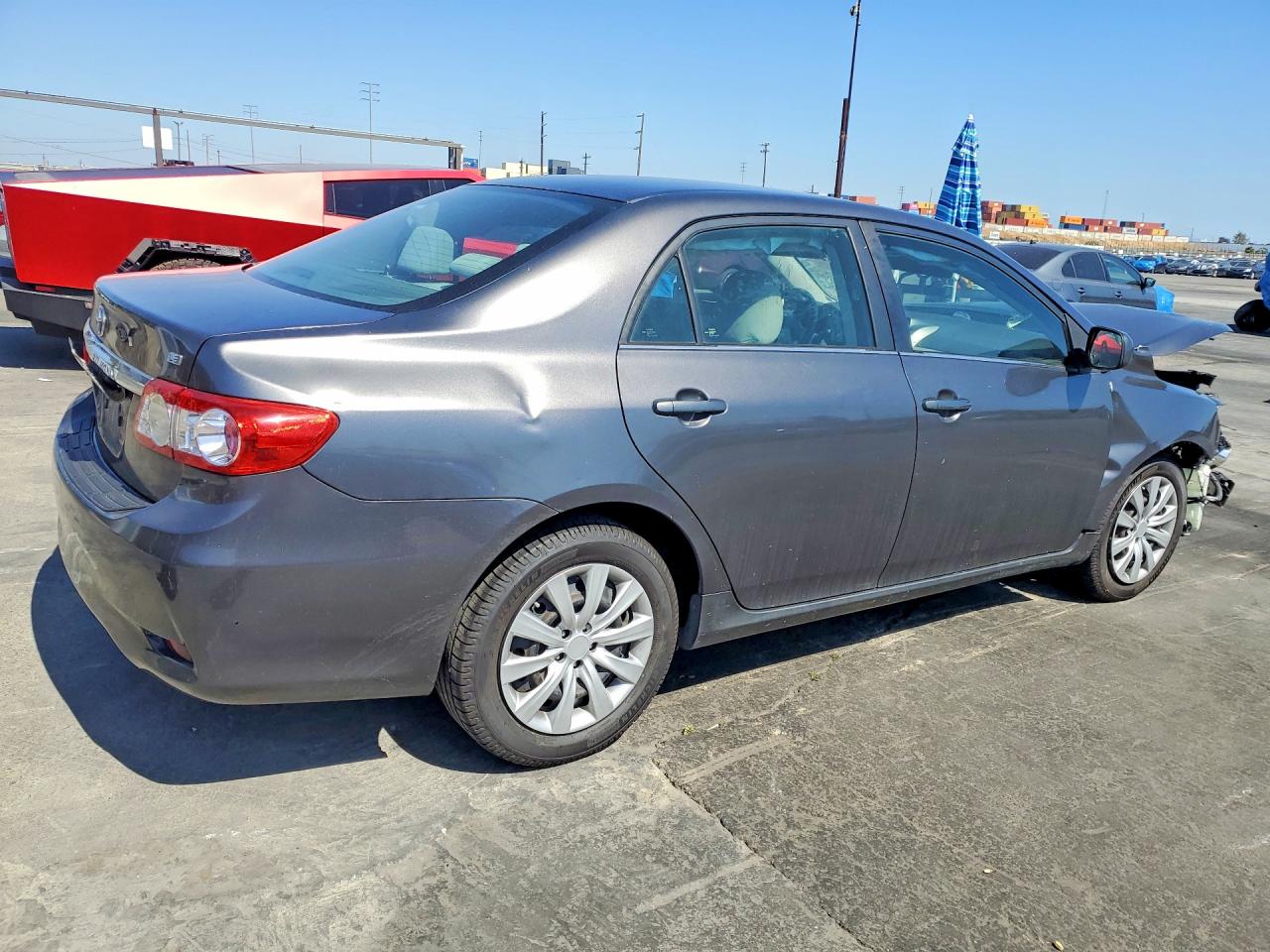 2013 Toyota Corolla Le Gray vin: 5YFBU4EE6DP133351